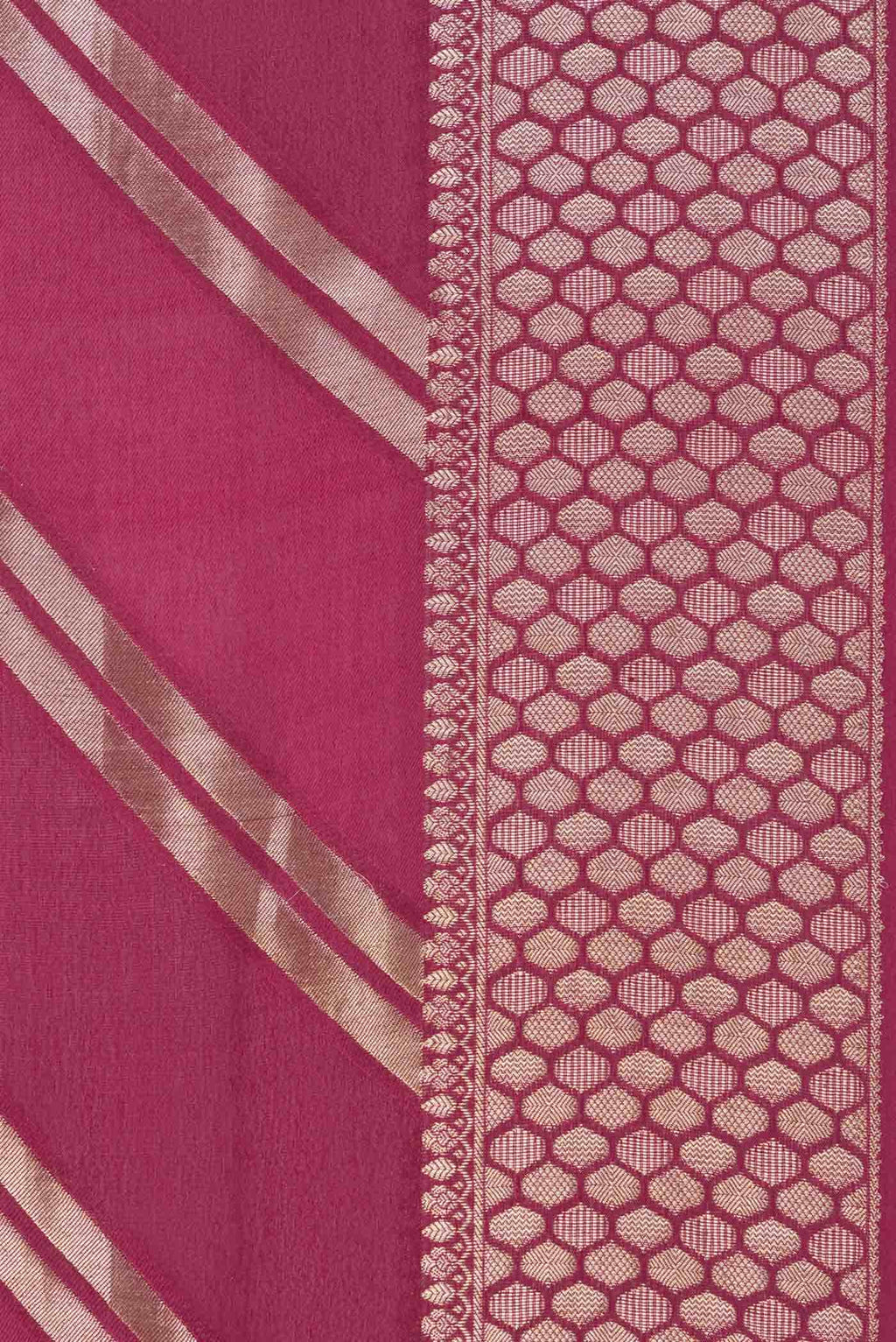 Pink Dual Tone Banarasi Georgette Saree