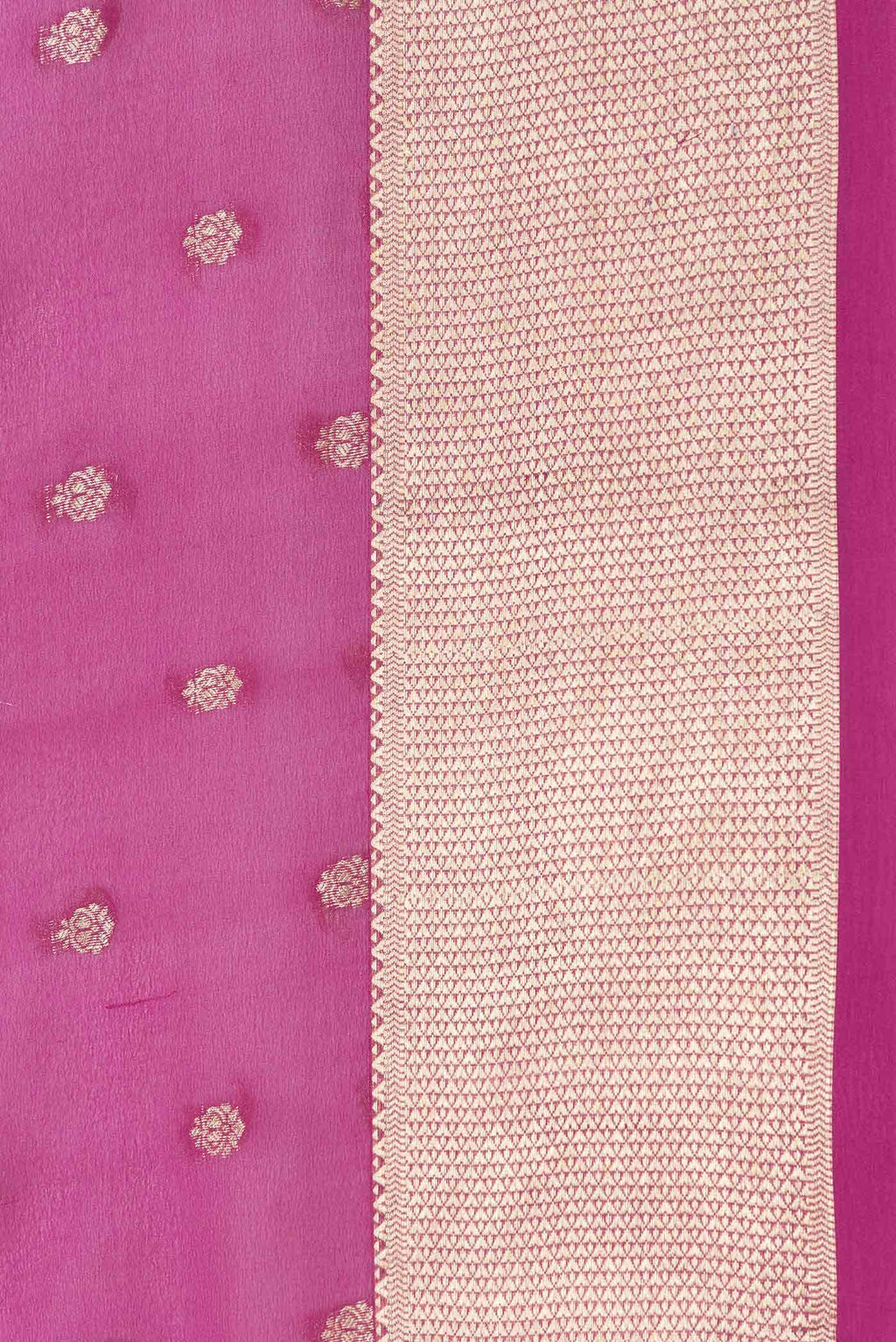 Pink Dual Tone Mysore Georgette Saree