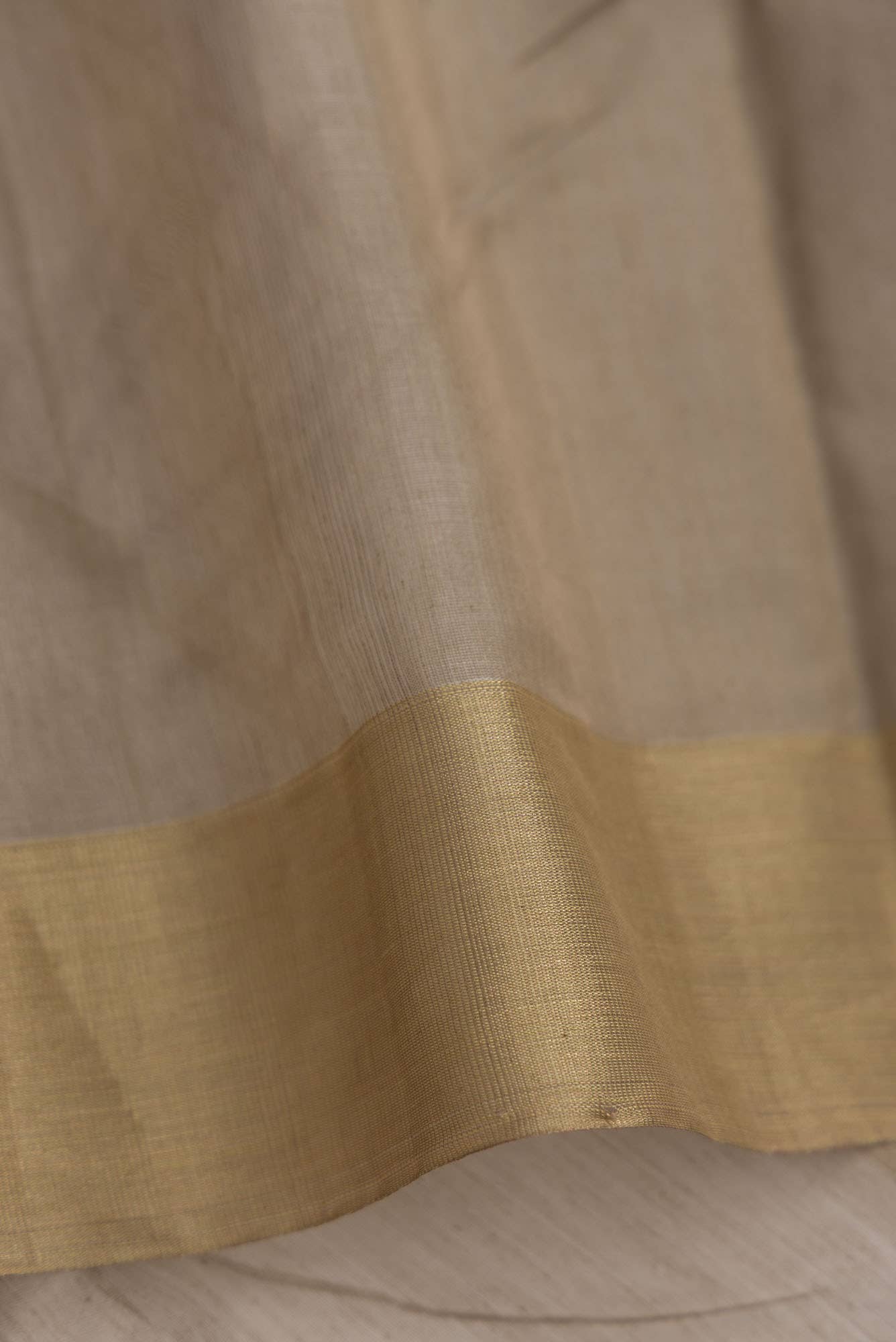 Brown Dual Tone Chanderi Silk Saree
