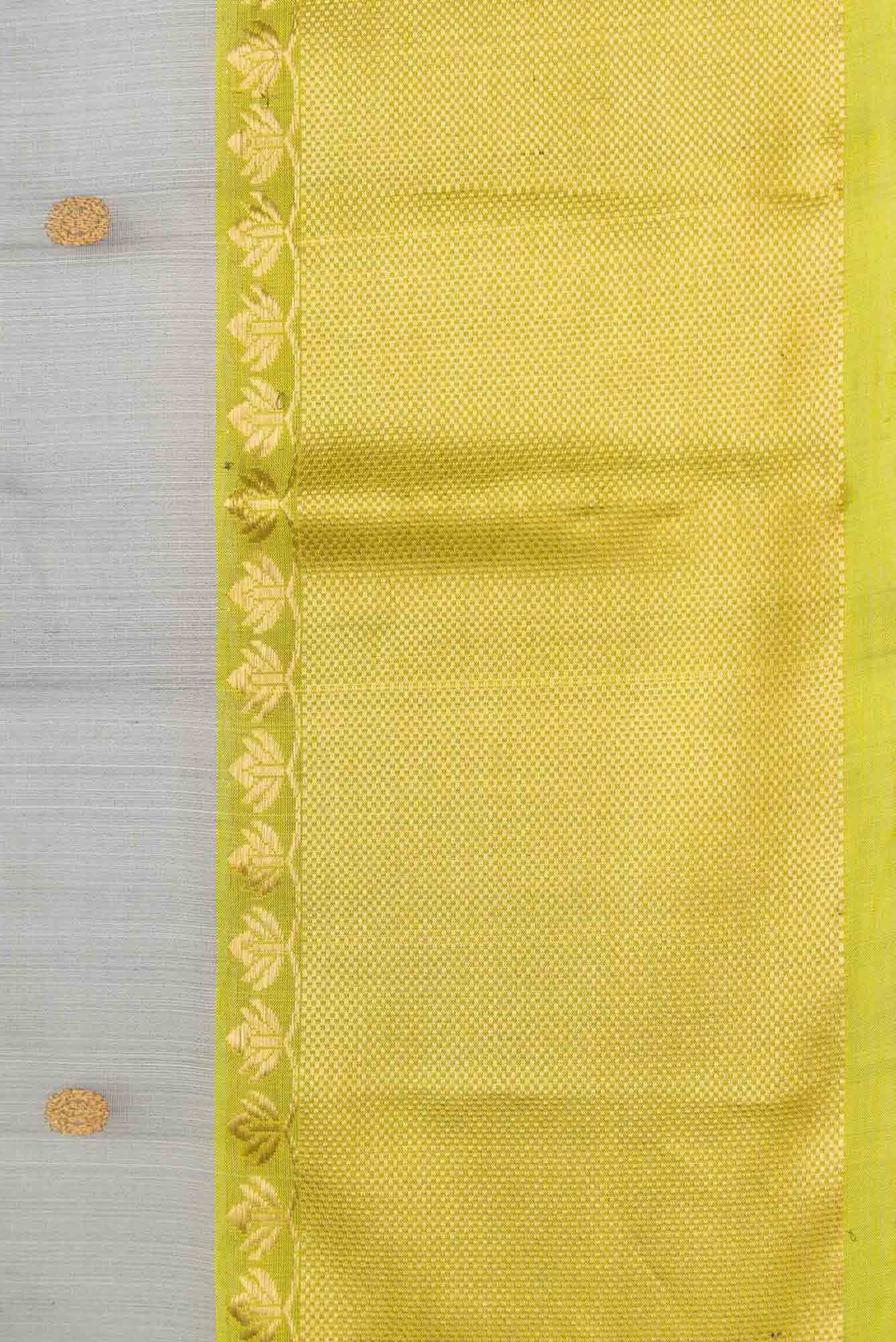 Grey Dual Tone Chanderi Silk Saree