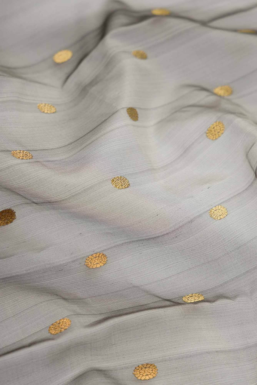 Grey Dual Tone Chanderi Silk Saree