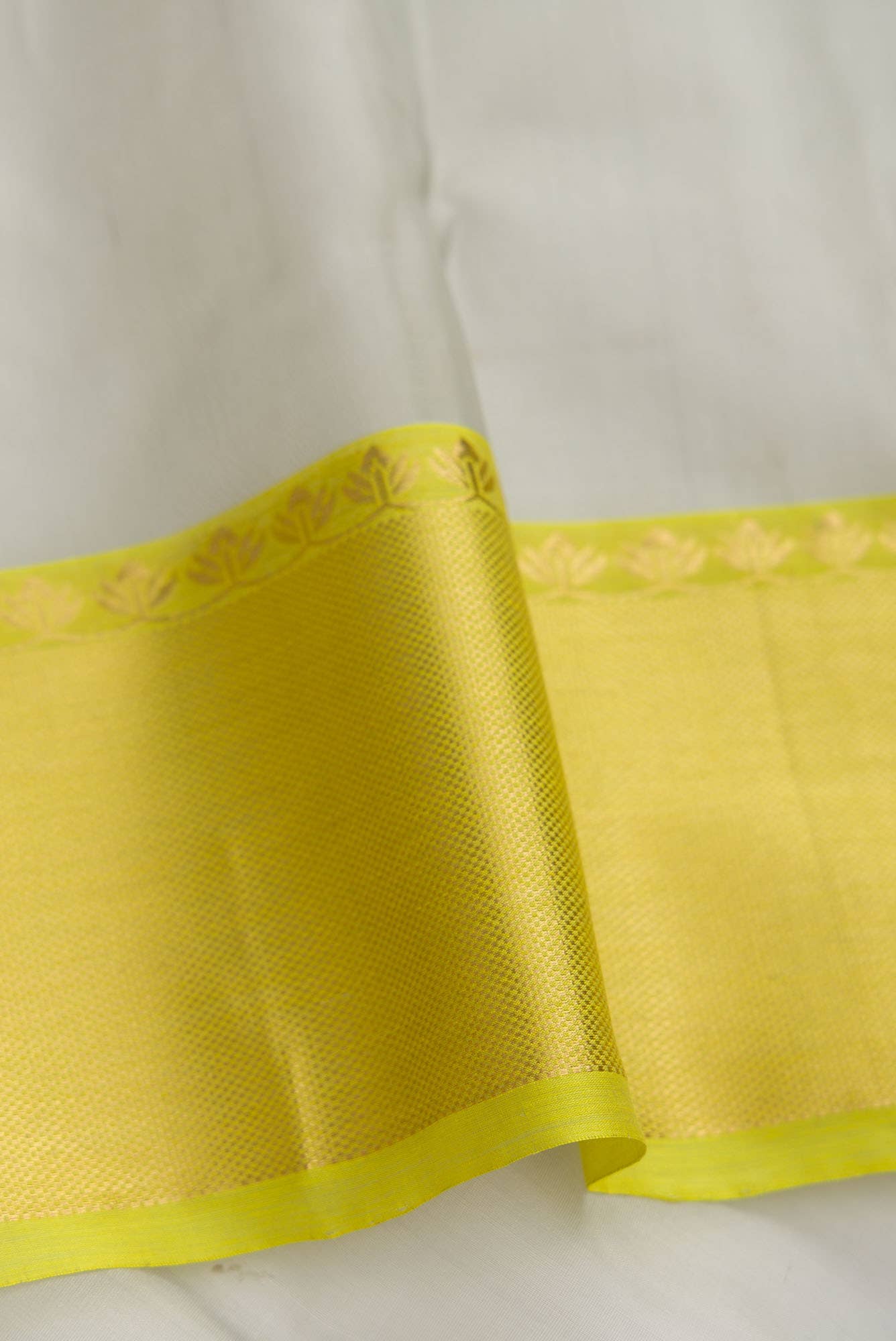 Grey Dual Tone Chanderi Silk Saree