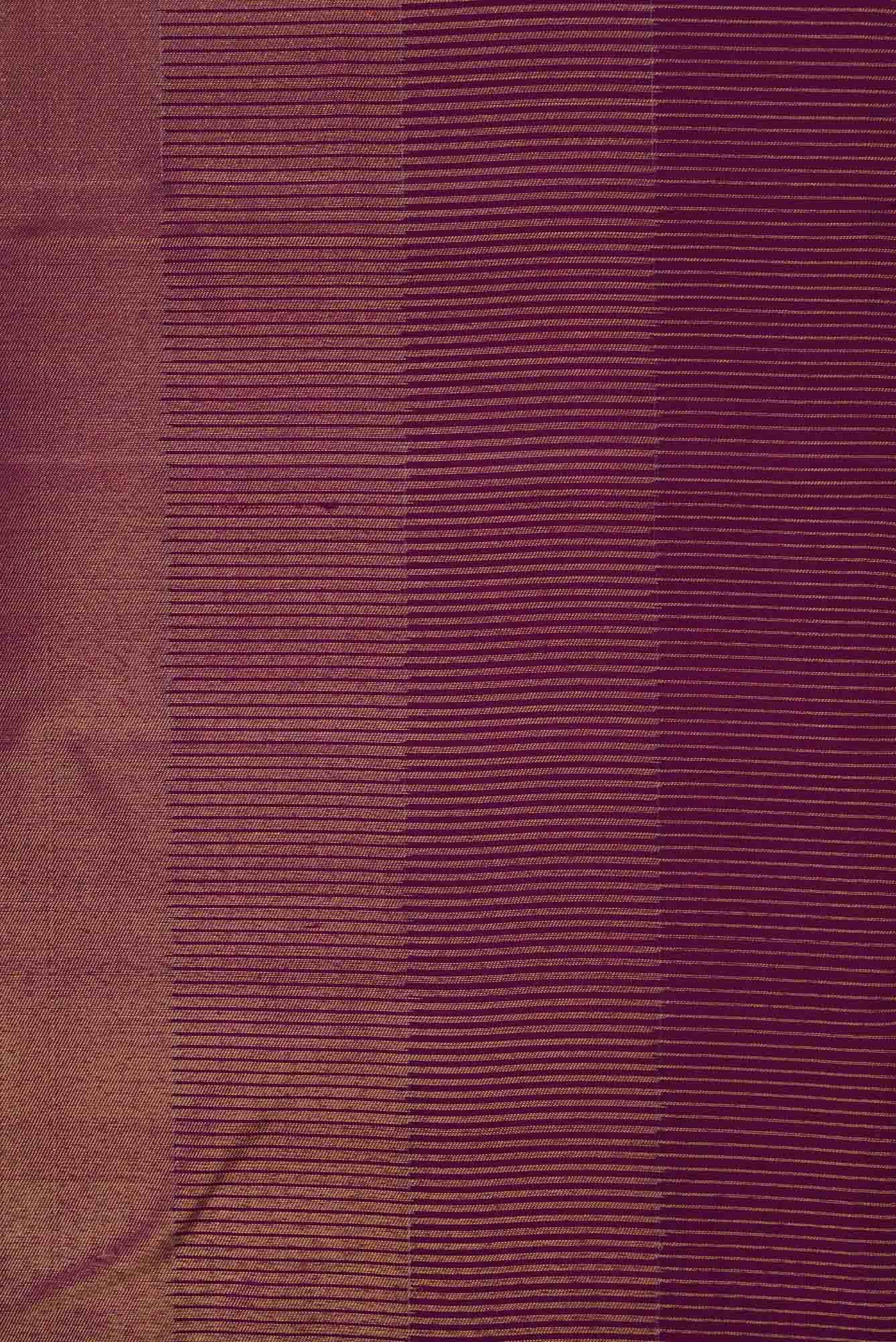 Magenta Dual Tone Kanchipuram Tissue Silk Saree