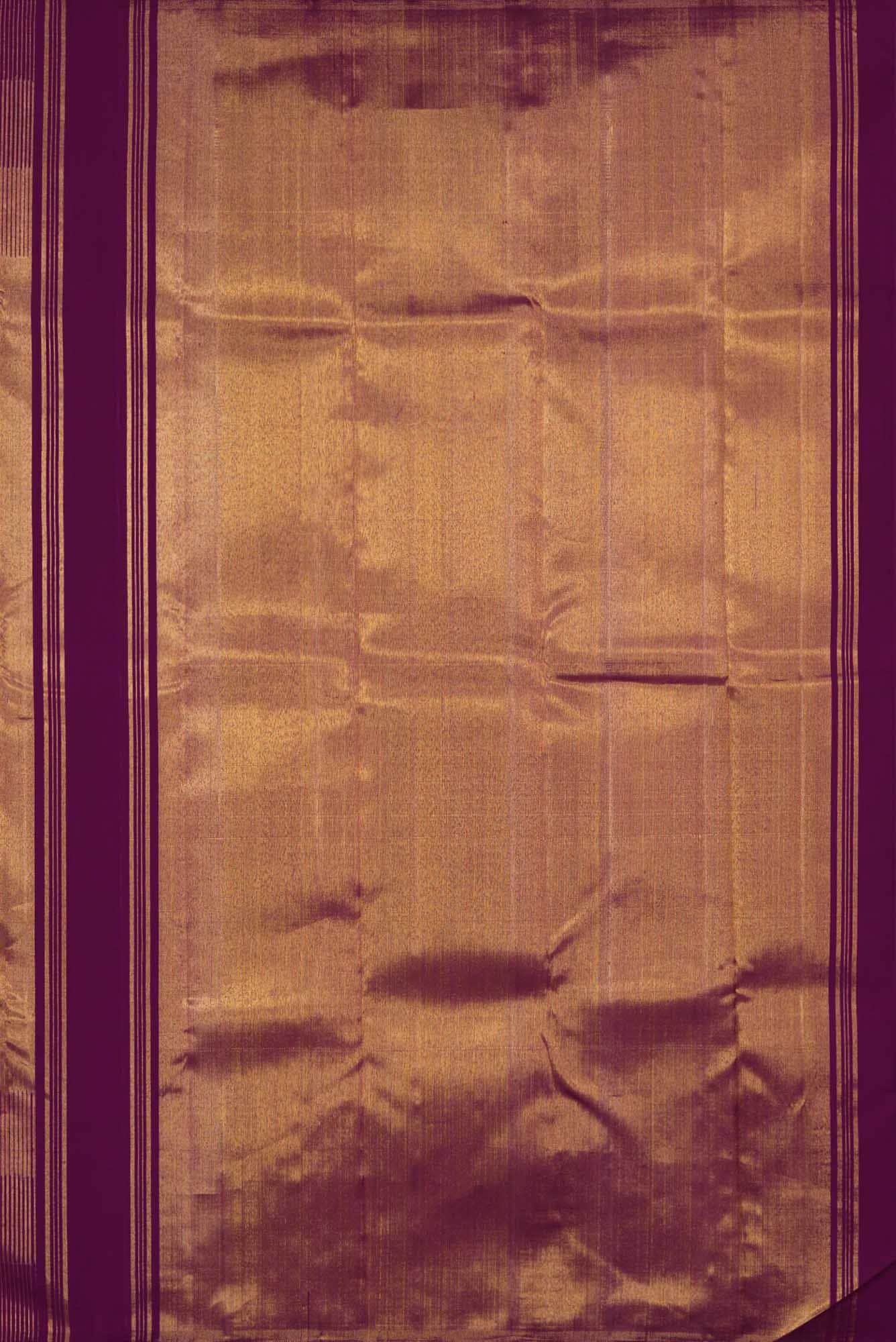 Magenta Dual Tone Kanchipuram Tissue Silk Saree