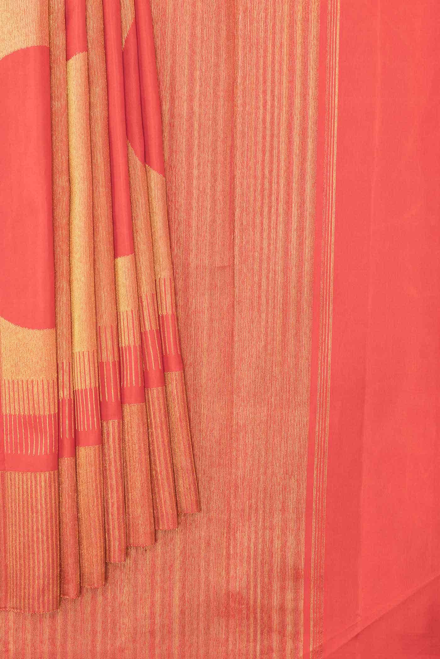 Red Dual Tone Kanchipuram Silk Saree