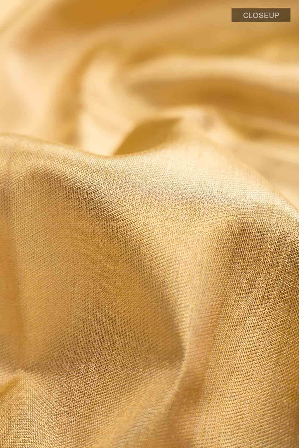 Golden Kanchipuram Tissue Silk Saree