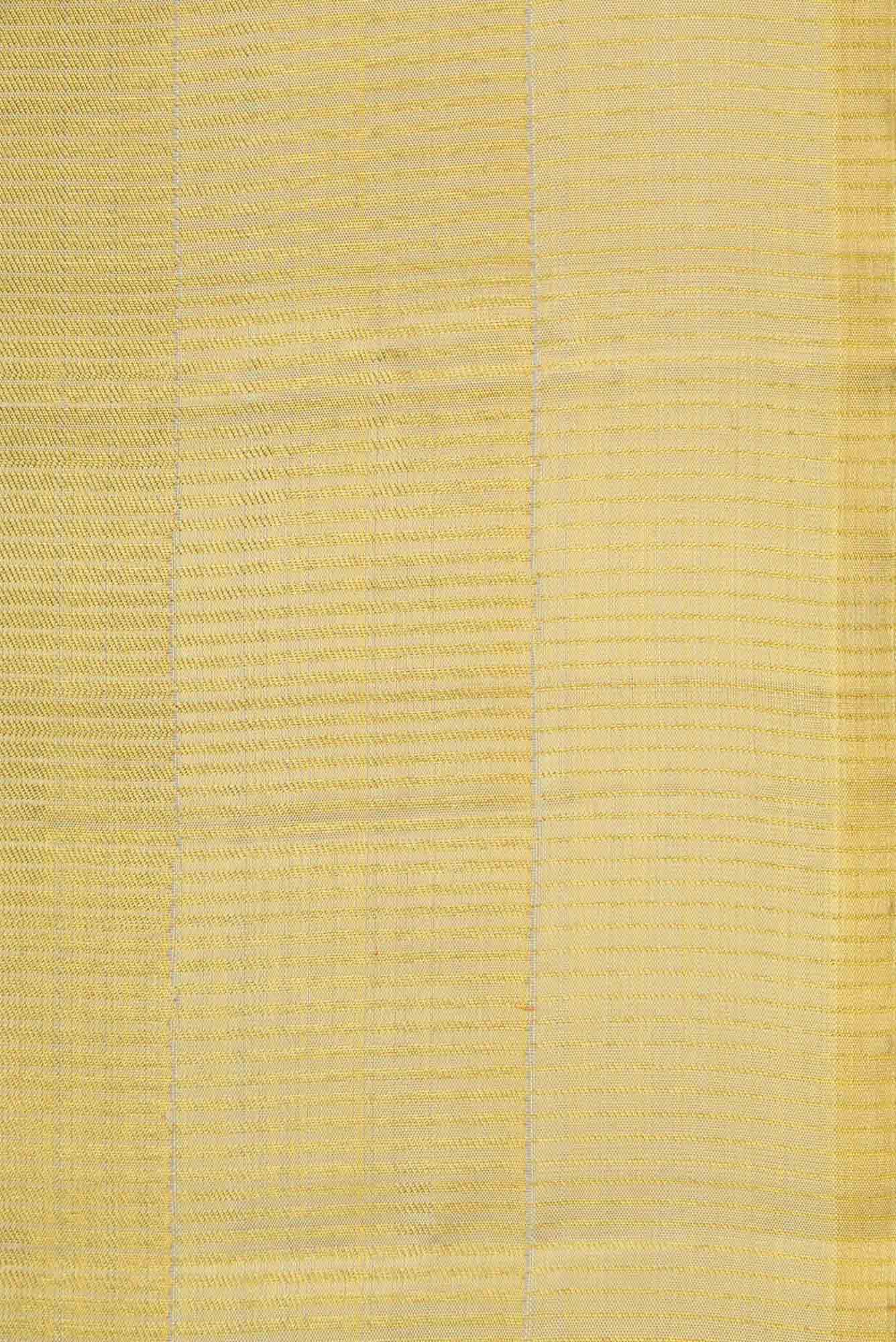 Gold Dual Tone Kanchipuram Tissue Silk Saree