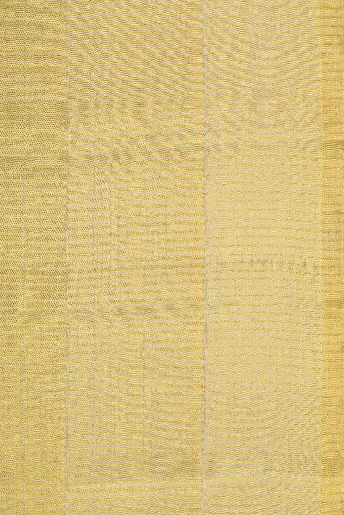 Gold Dual Tone Kanjivaram Tissue Silk Saree