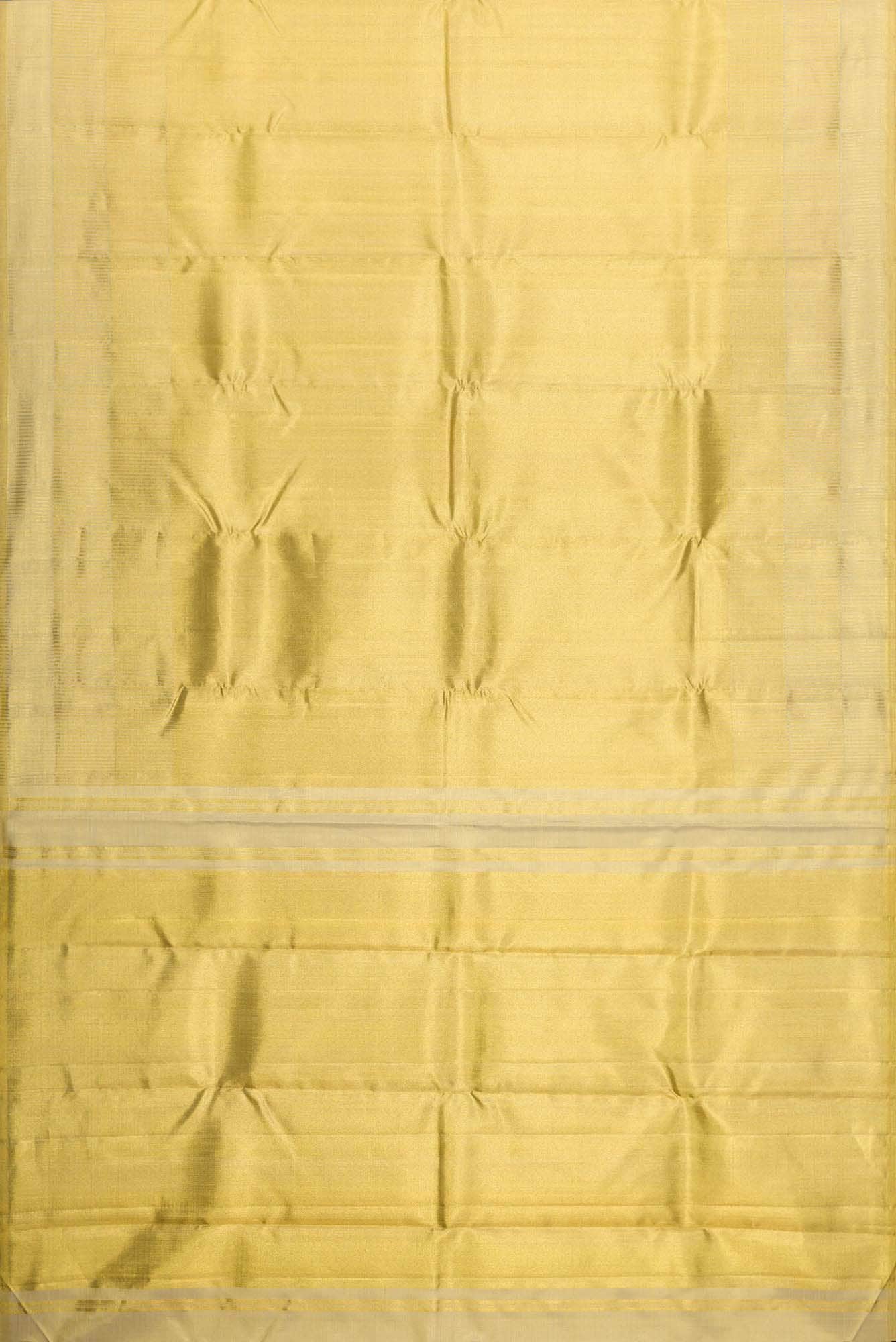 Gold Dual Tone Kanchipuram Tissue Silk Saree