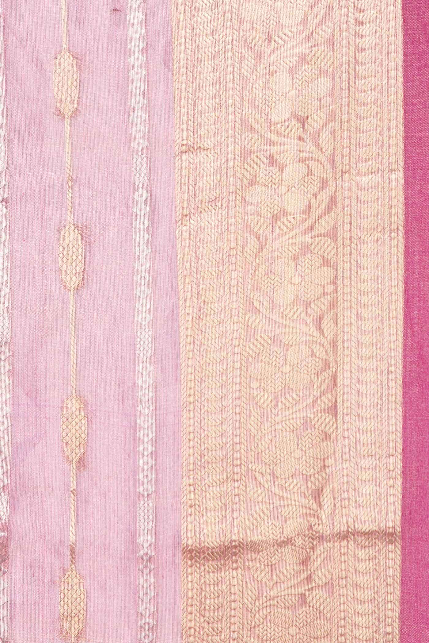 Dark Pink Dual Tone Organza Silk Saree