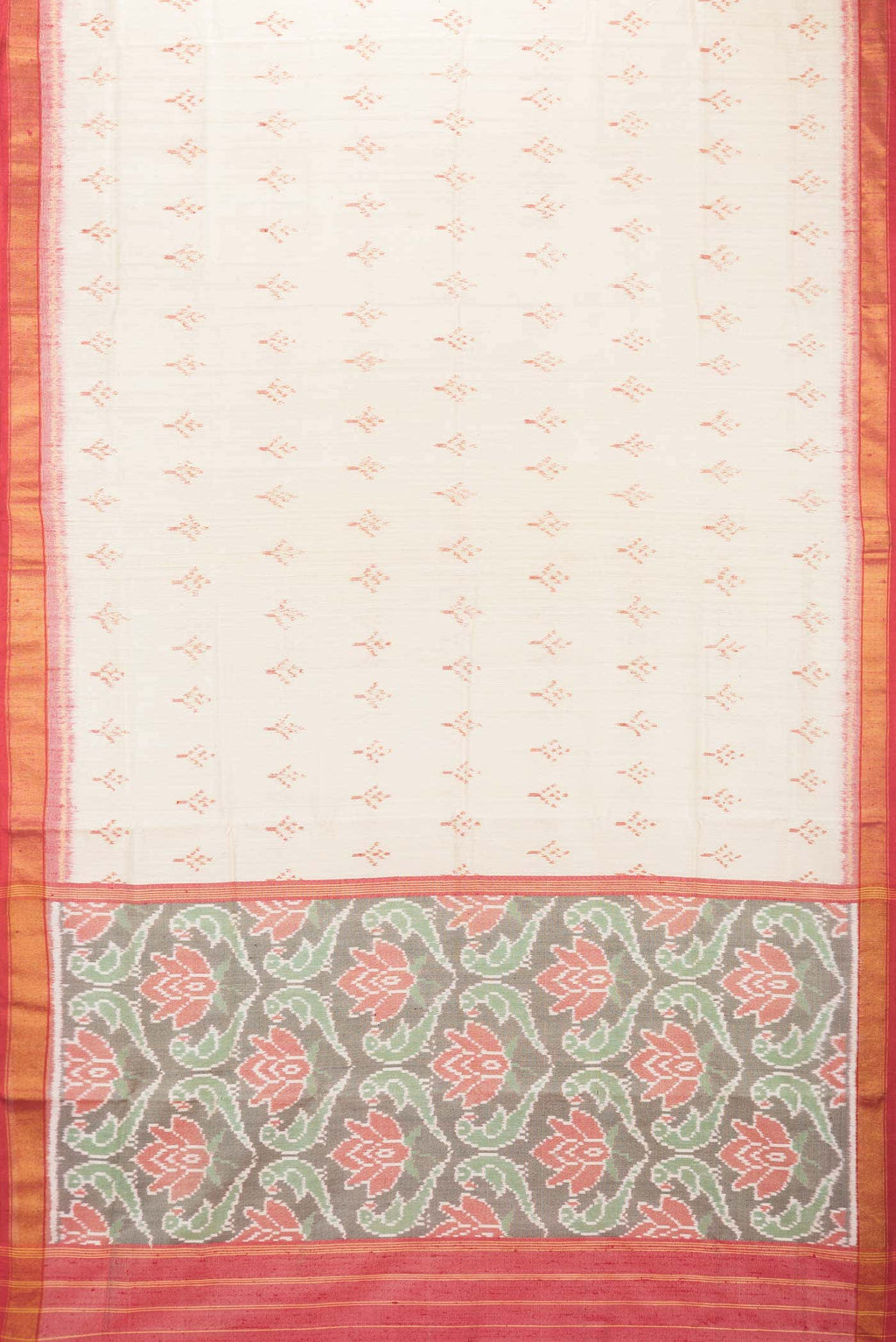 Beige Rajkot Patola Silk Saree