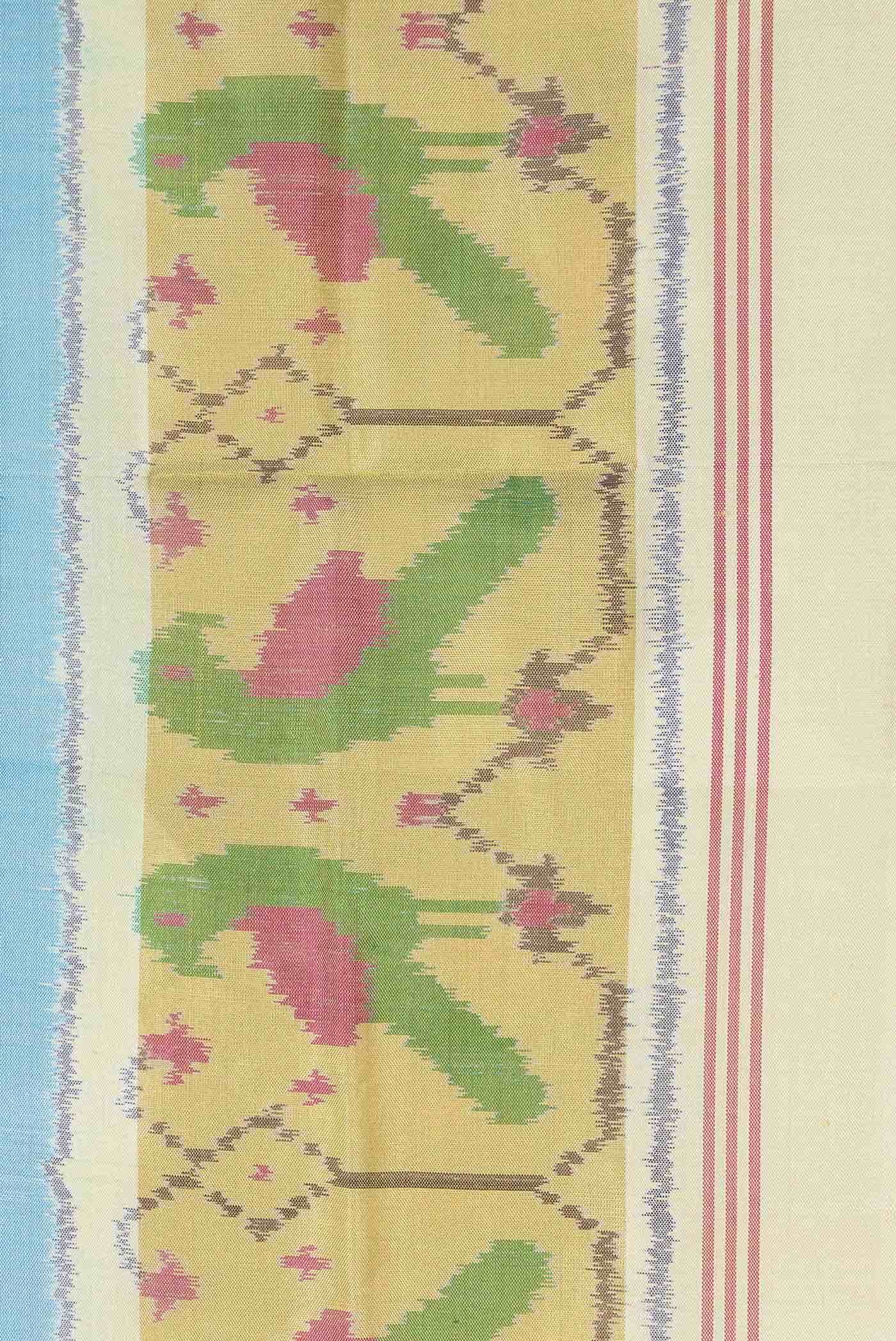 Blue Rajkot Patola Silk Saree