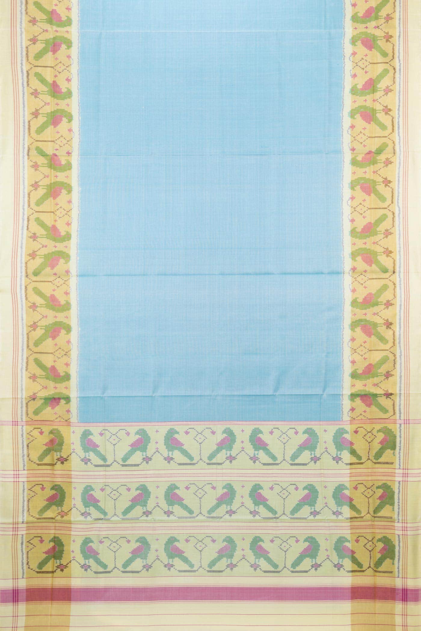 Blue Rajkot Patola Silk Saree