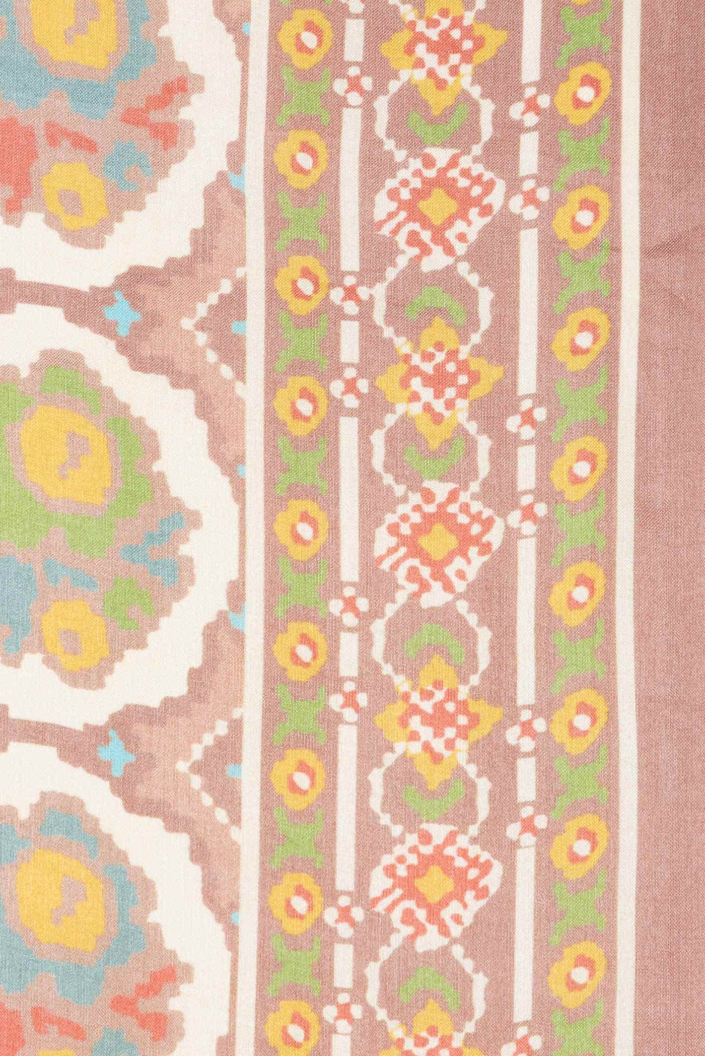 Brown Tussar Silk Saree
