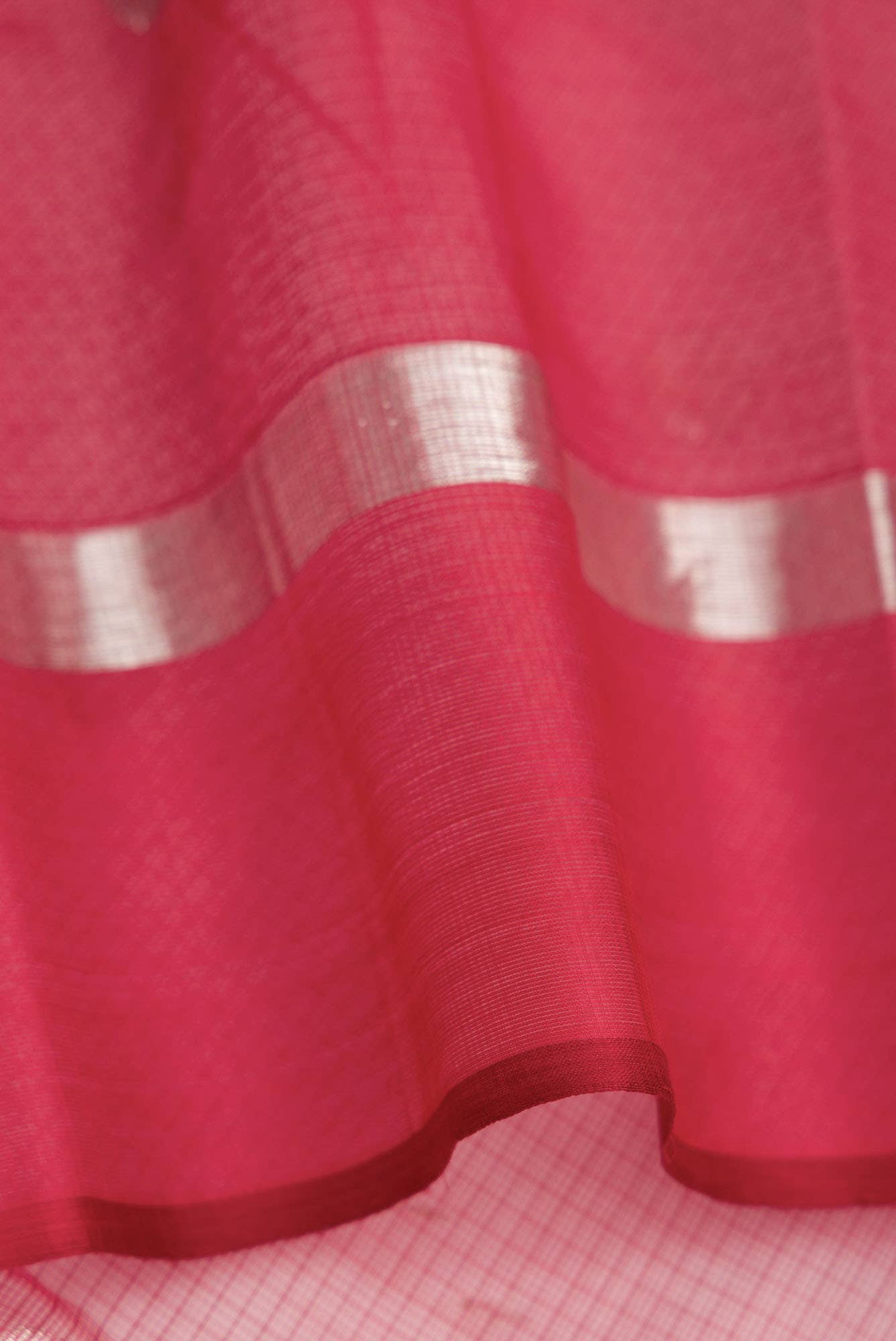 Beige Dual Tone Kota Silk Saree