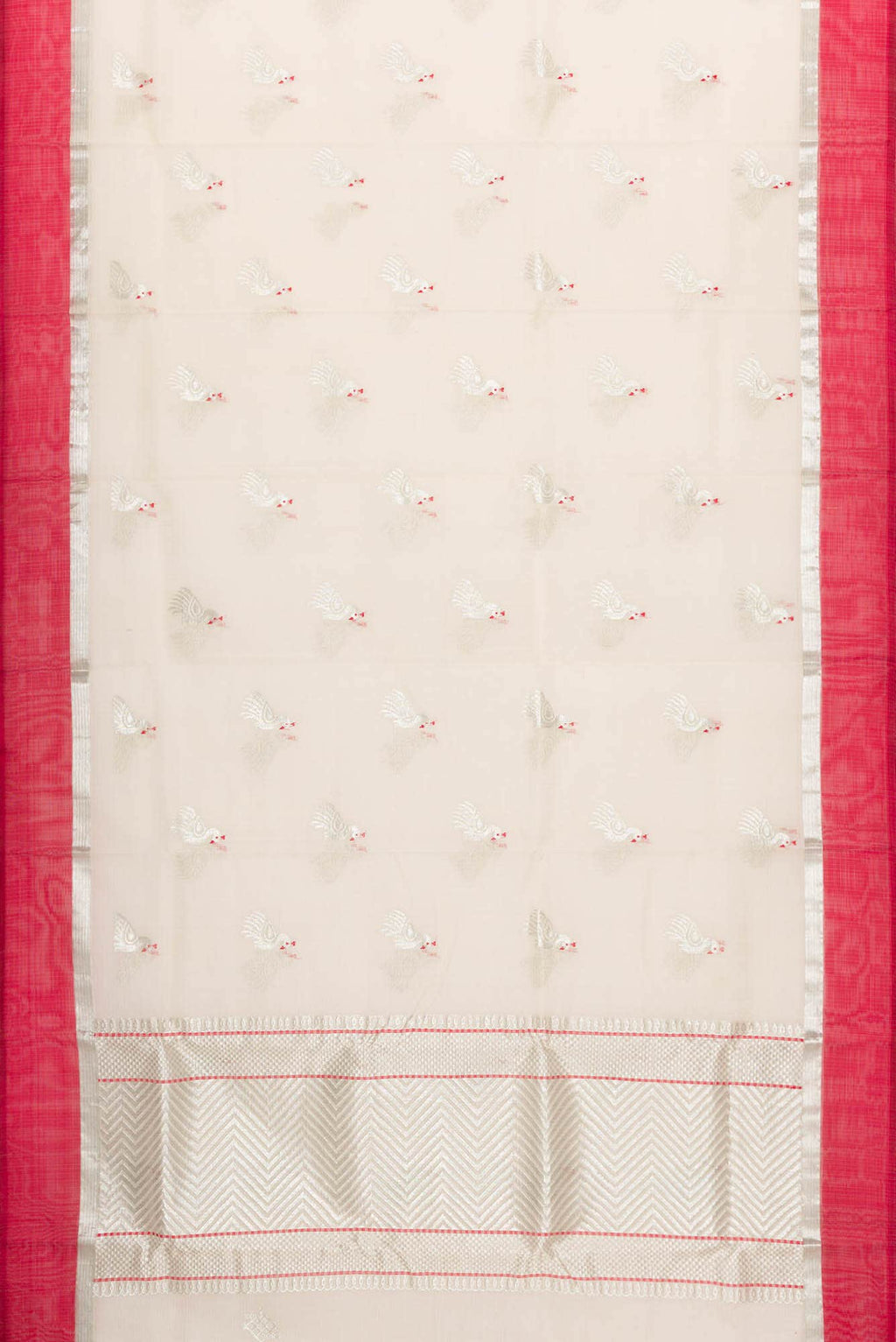 Beige Dual Tone Kota Silk Saree