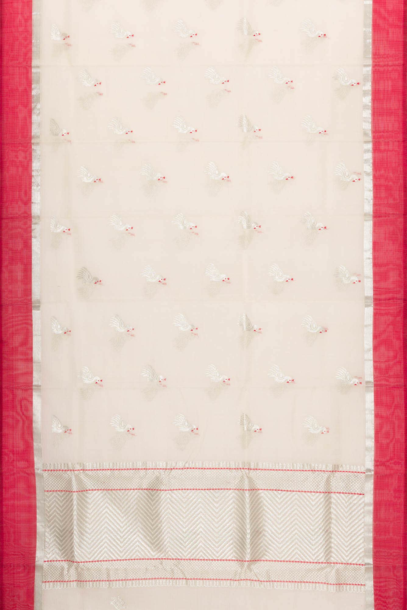 Beige Dual Tone Kota Silk Saree