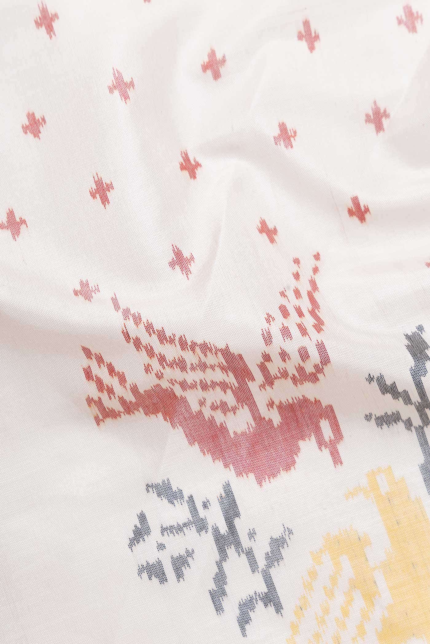 Rose Gold Rajkot Patola Silk Saree