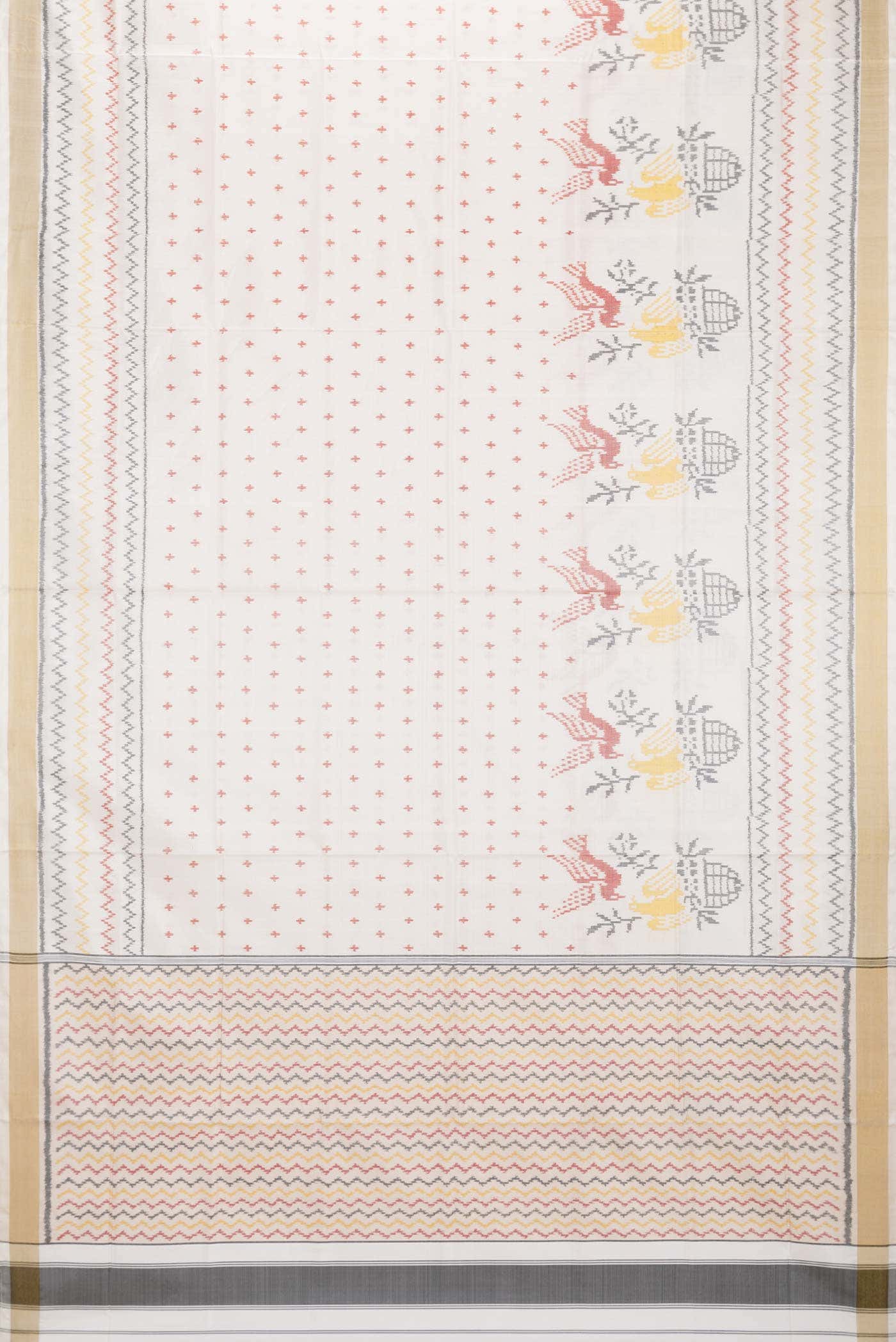 Rose Gold Rajkot Patola Silk Saree