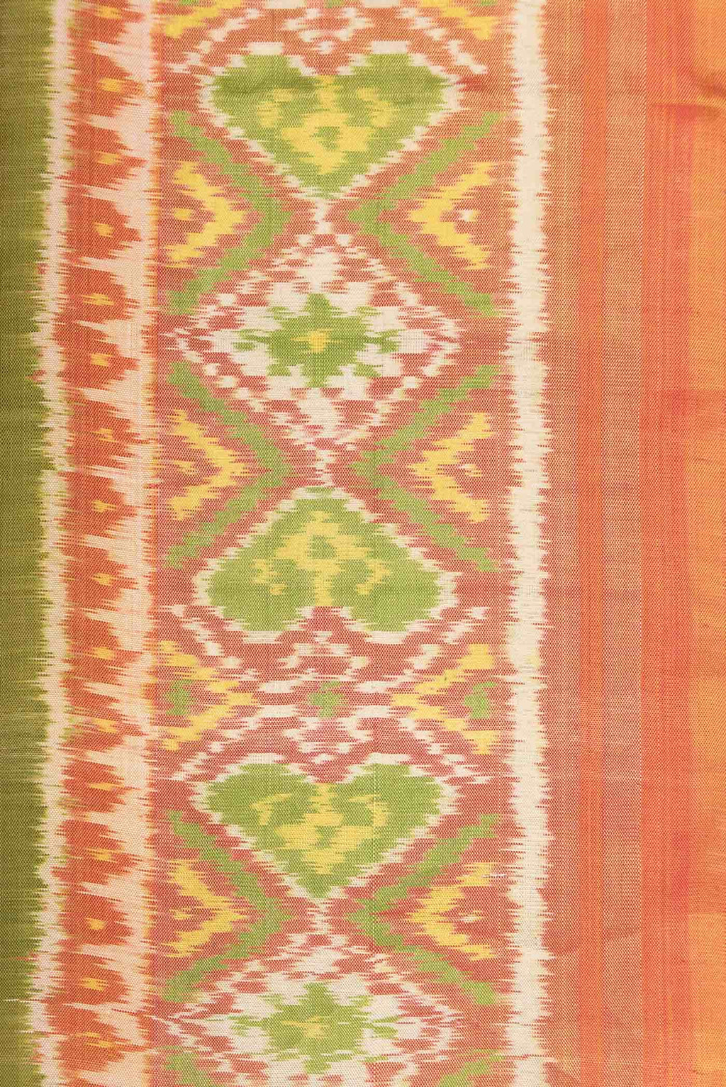 Mehandi Green Rajkot Patola Silk Saree