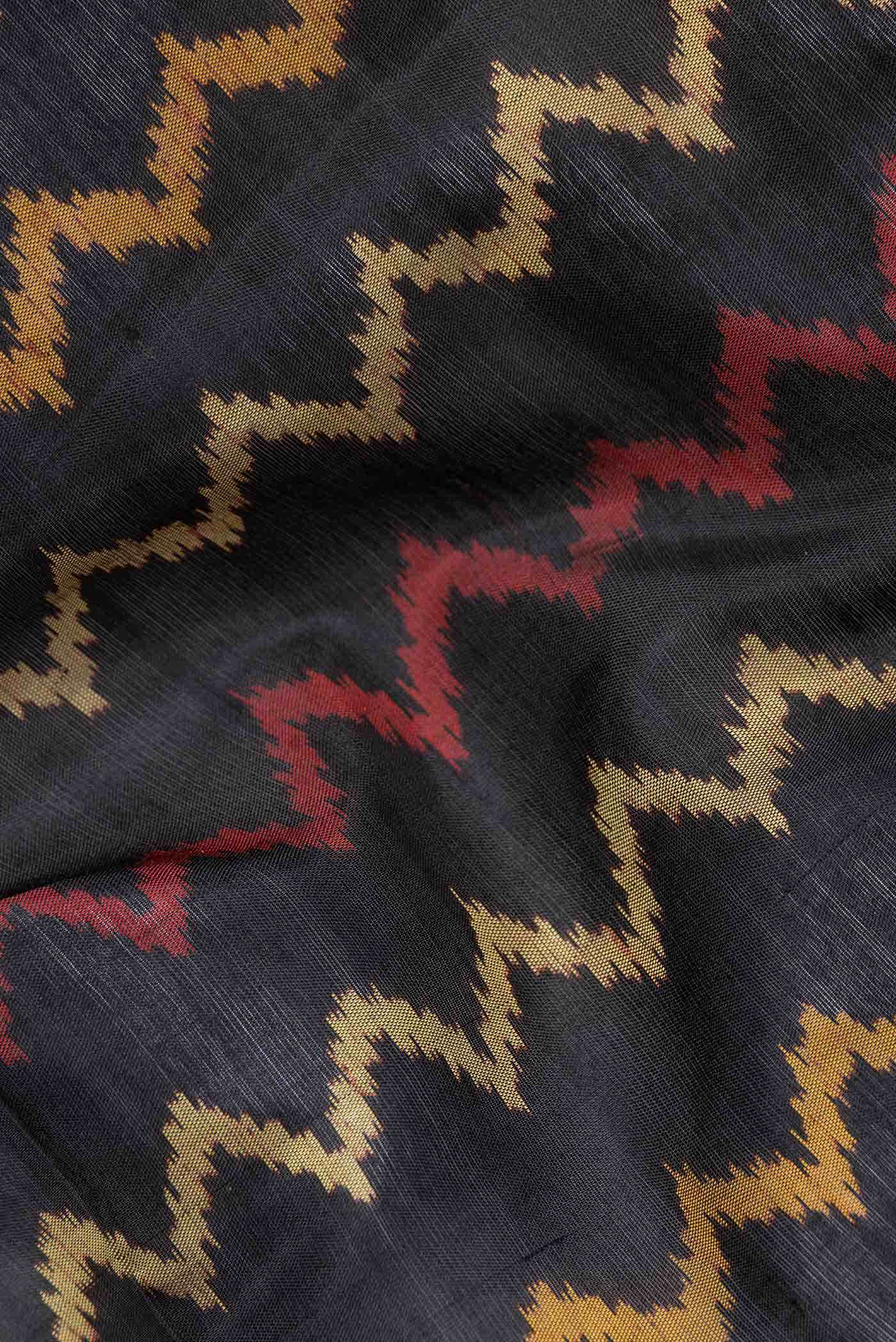Black Rajkot Patola Silk Saree