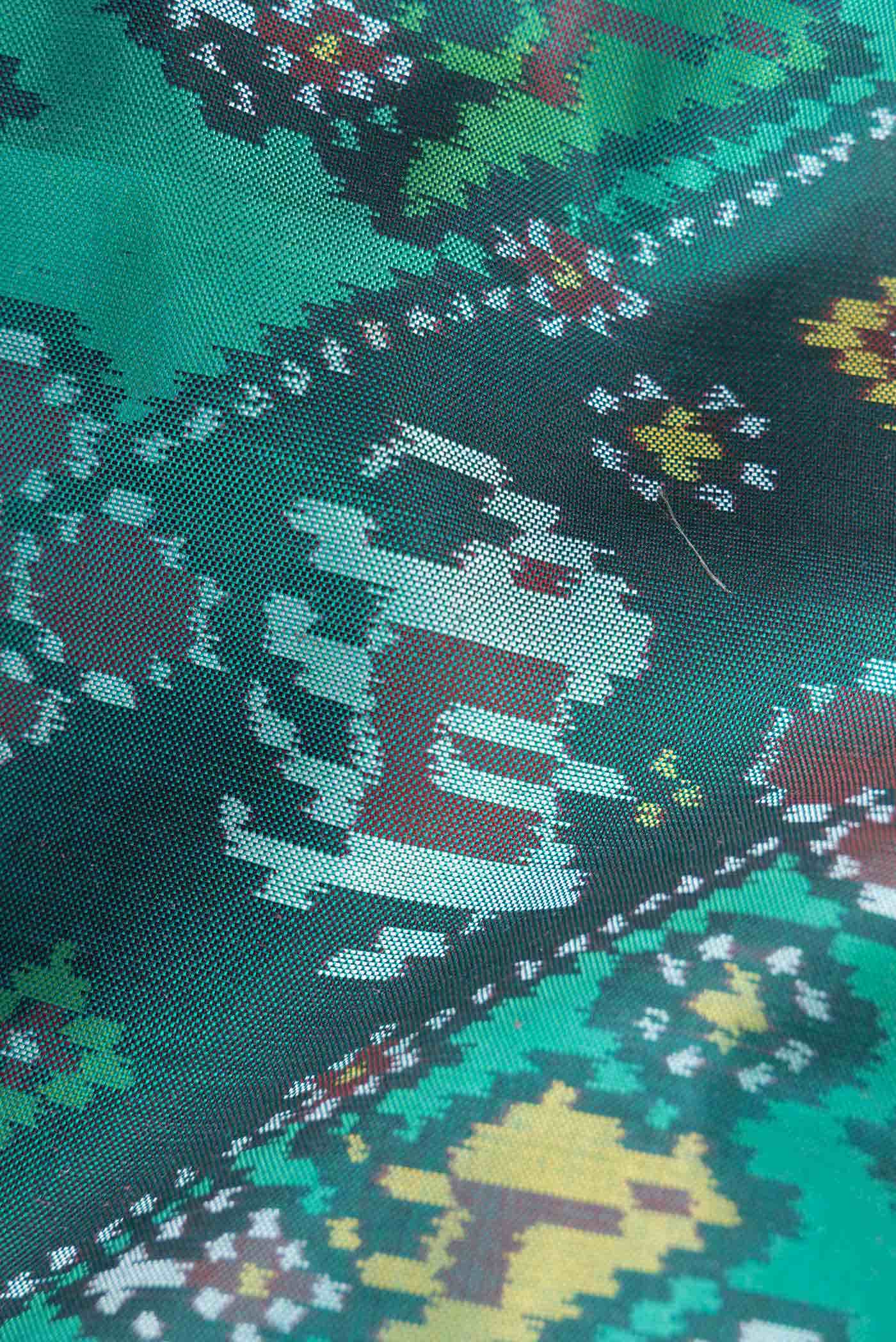 Green Dual Tone Rajkot Patola Silk Saree