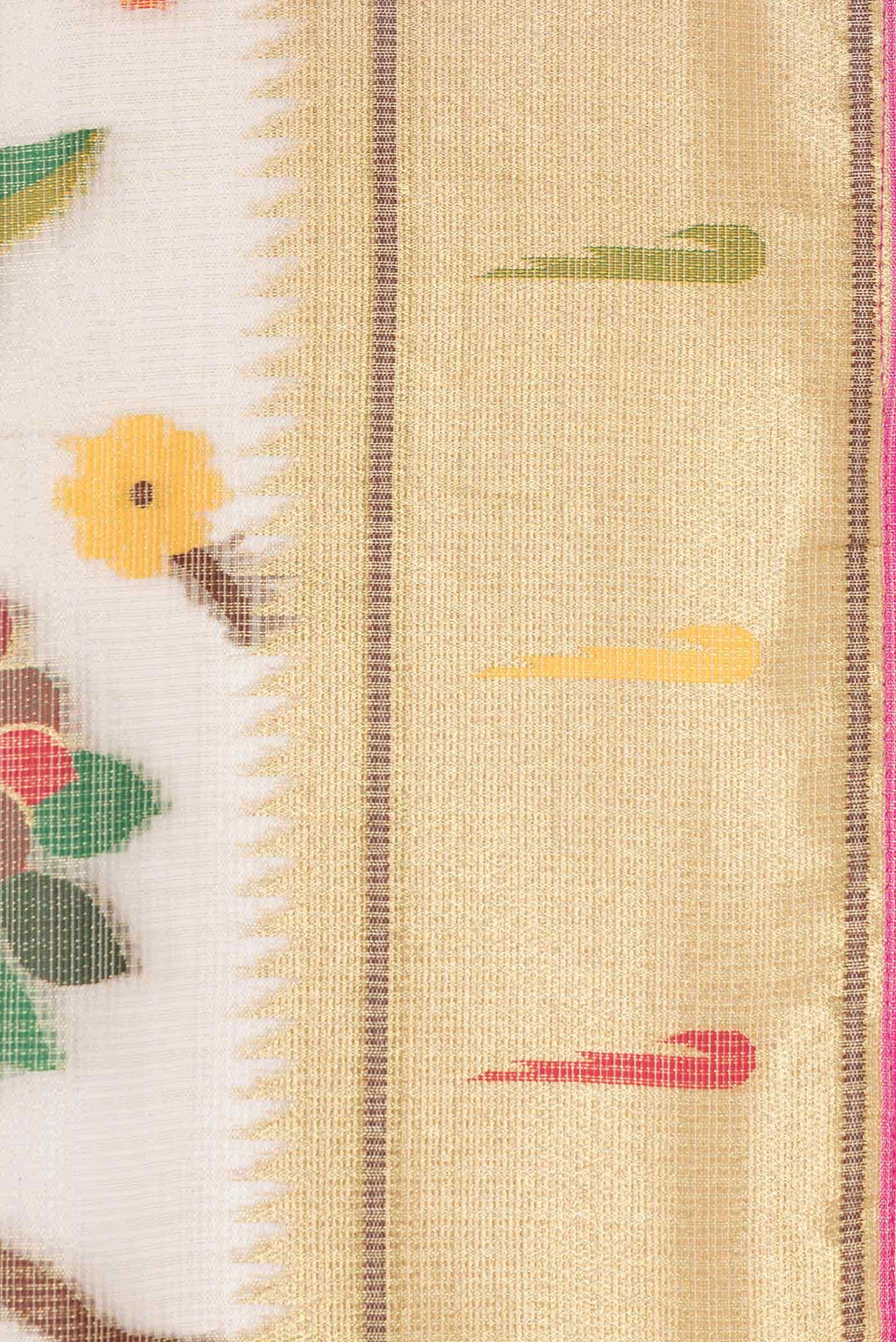 Beige Dual Tone Kota Silk Saree
