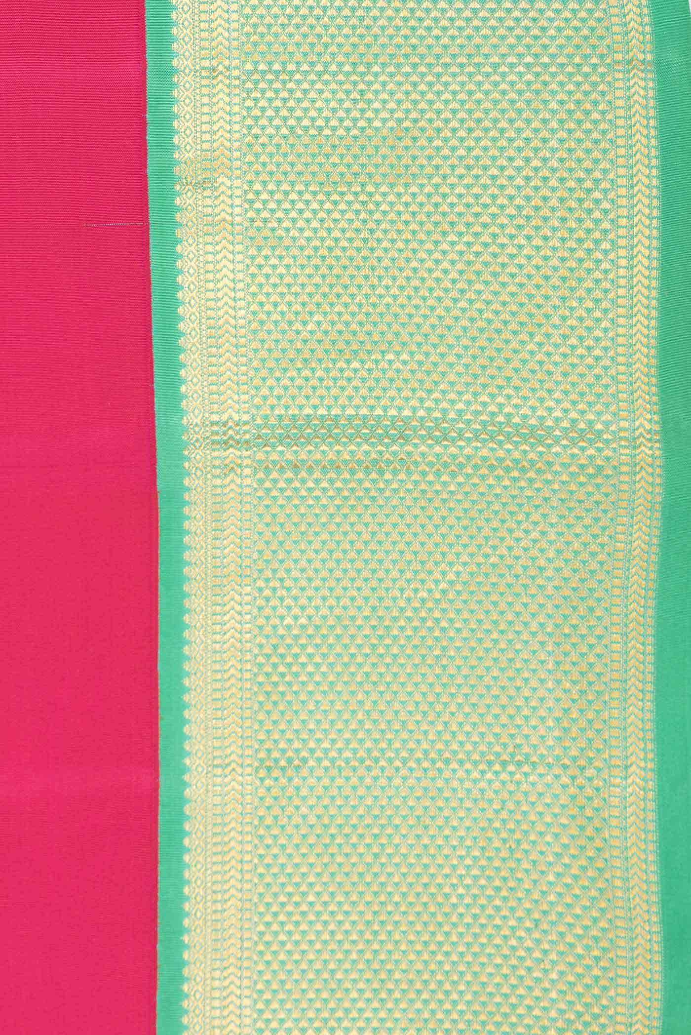 Pink Dual Tone Kanchipuram Silk Saree