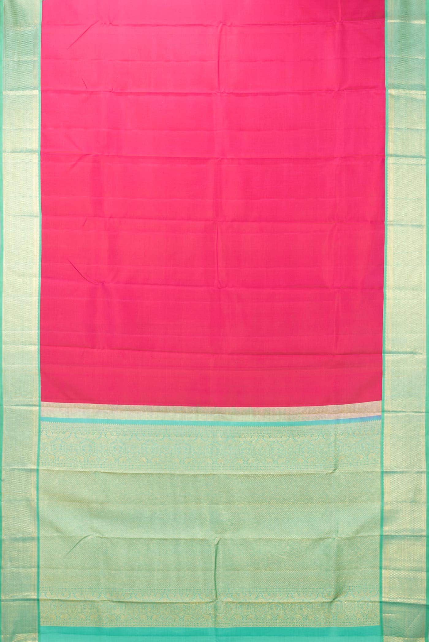 Pink Dual Tone Kanchipuram Silk Saree