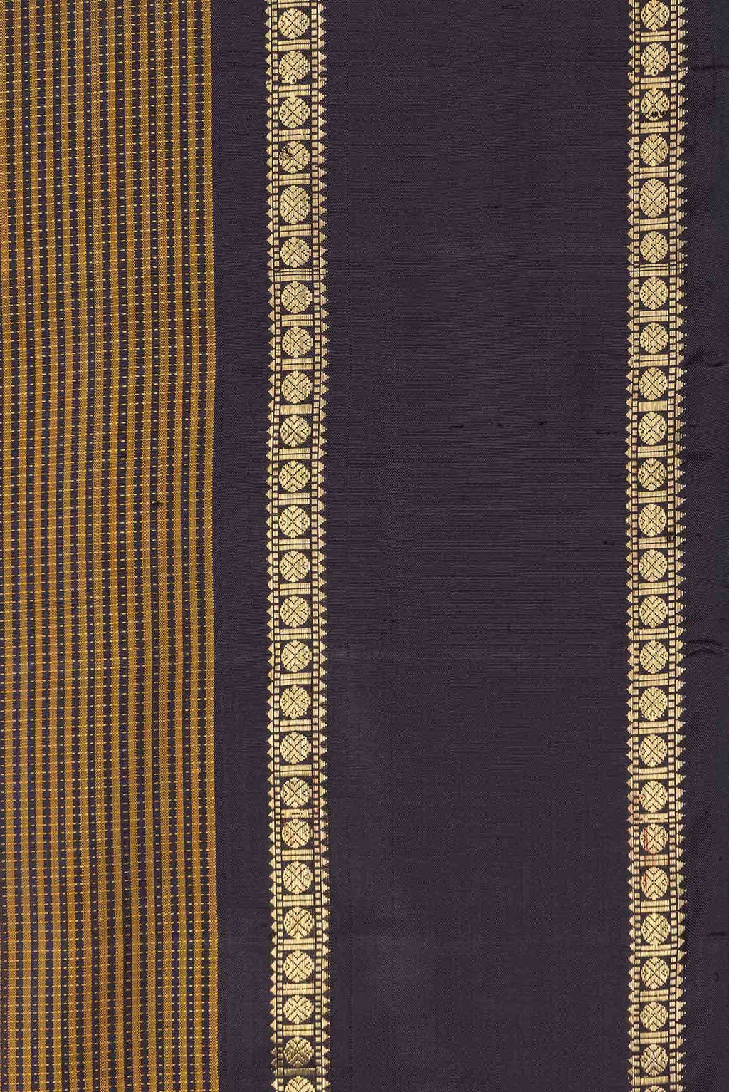 Pure Silk Pure Zari Mustard Dual Tone Kanchipuram Saree