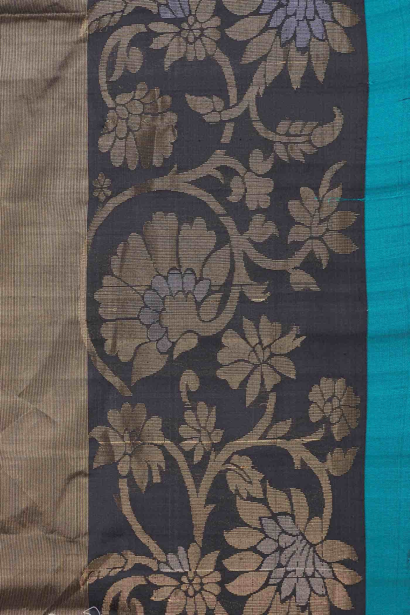 Black Dual Tone Soft Silk Saree