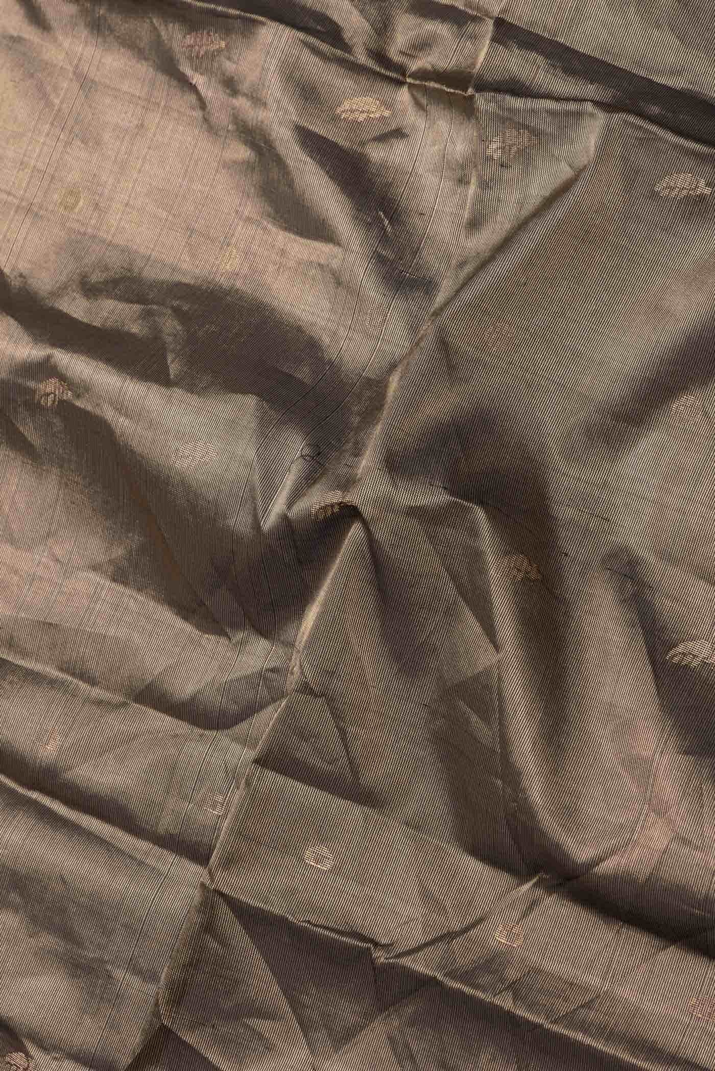 Black Dual Tone Soft Silk Saree