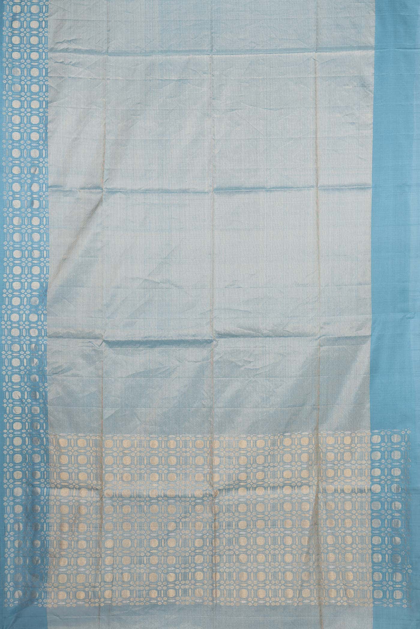 Sky Blue Dual Tone Soft Silk Saree