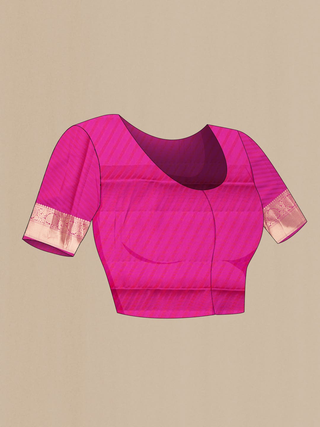Mustard Kanchipuram Silk Saree