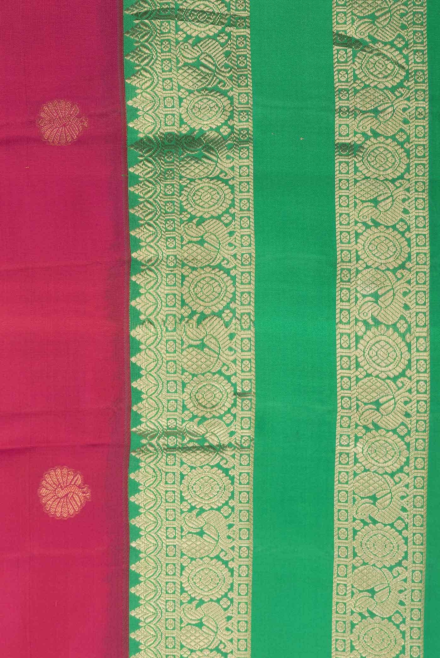 Rani Pink Dual Tone Kanchipuram Silk Saree
