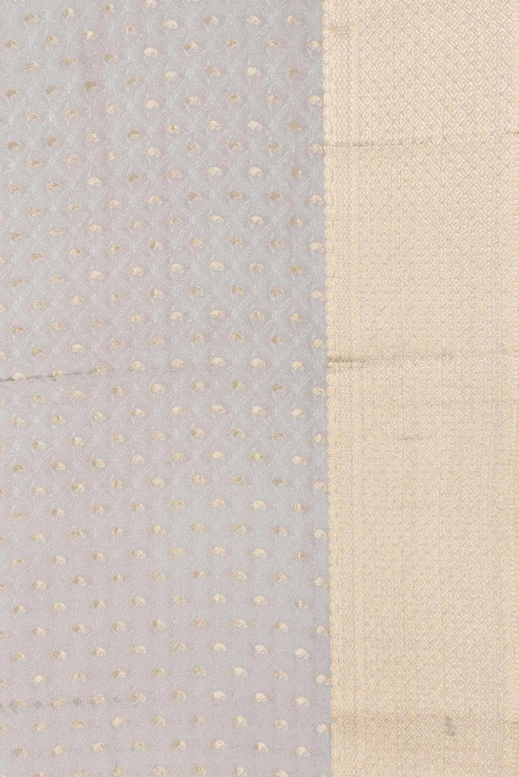 Grey Dual Tone Mysore Georgette Saree