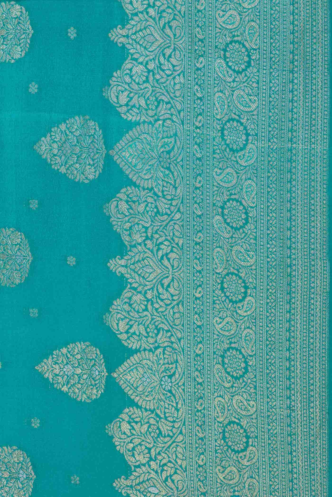 Green Dual Tone Mysore Georgette Saree