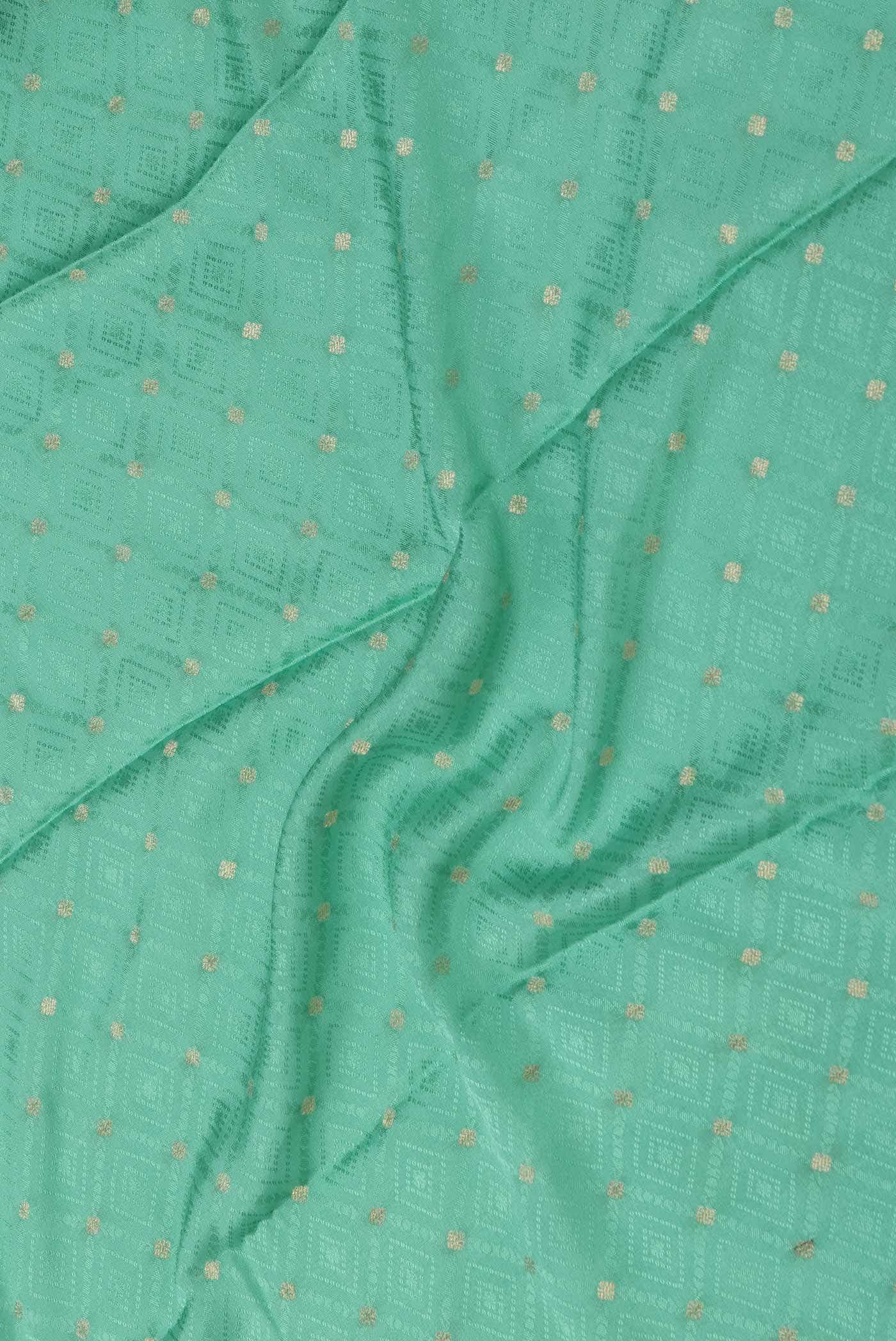 Sea Green Dual Tone Mysore Georgette Saree