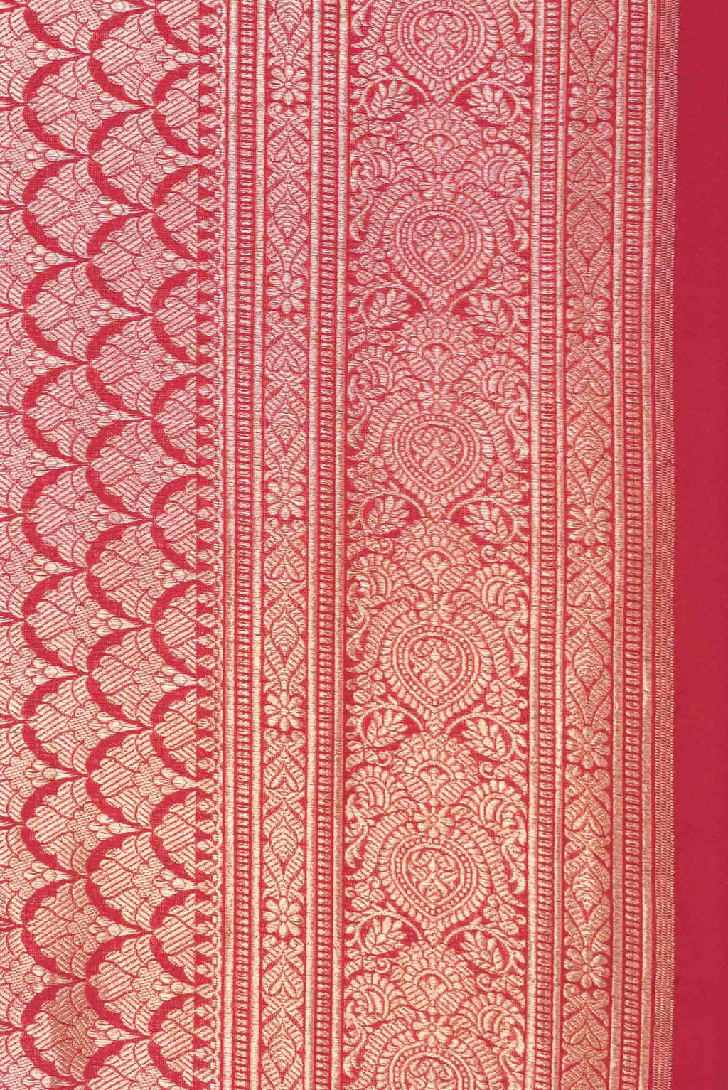 Red Dual Tone Banarasi Silk Saree