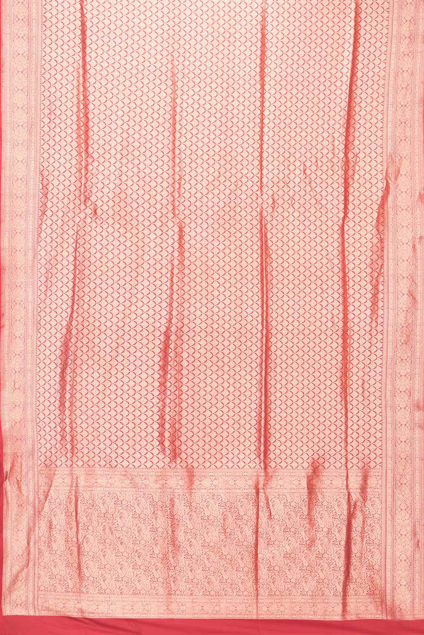 Red Dual Tone Banarasi Silk Saree