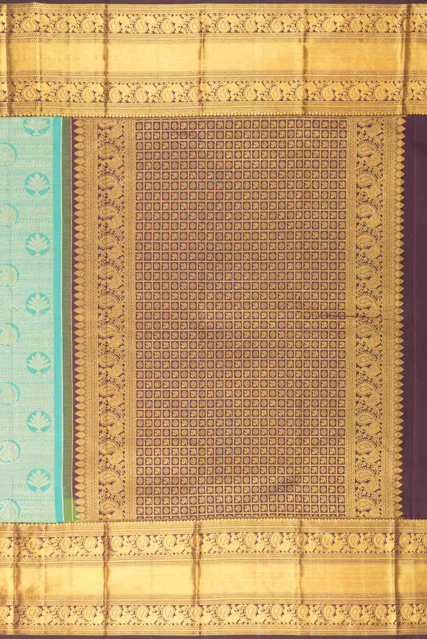 Green Dual Tone Kanchipuram Silk Saree