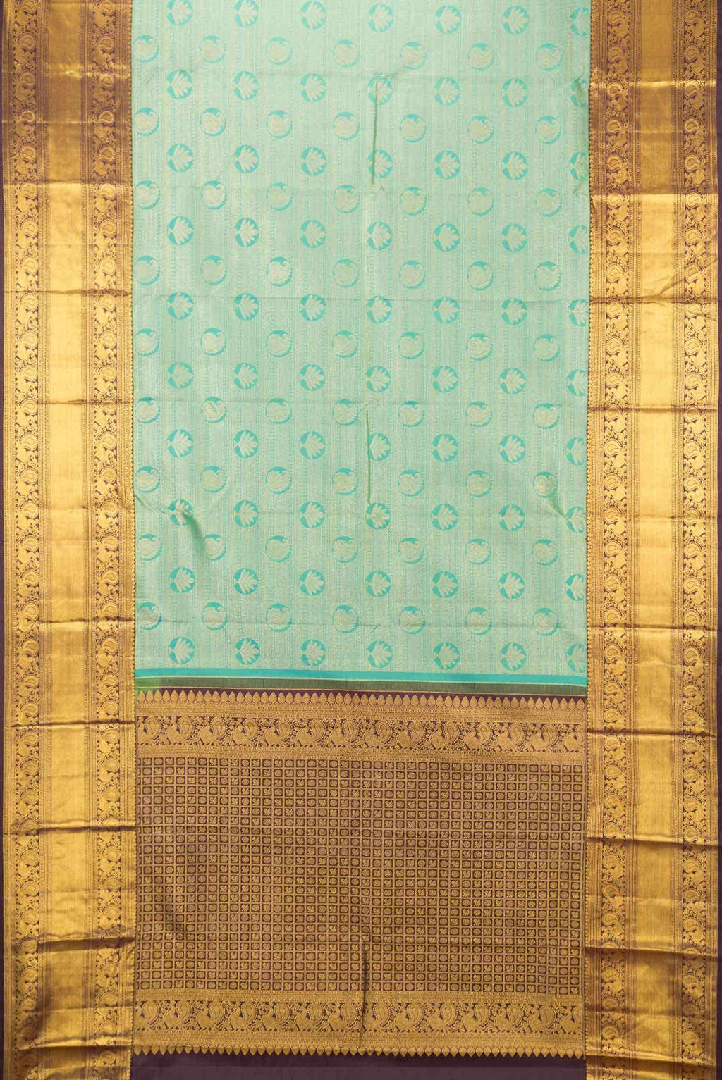Green Dual Tone Kanchipuram Silk Saree