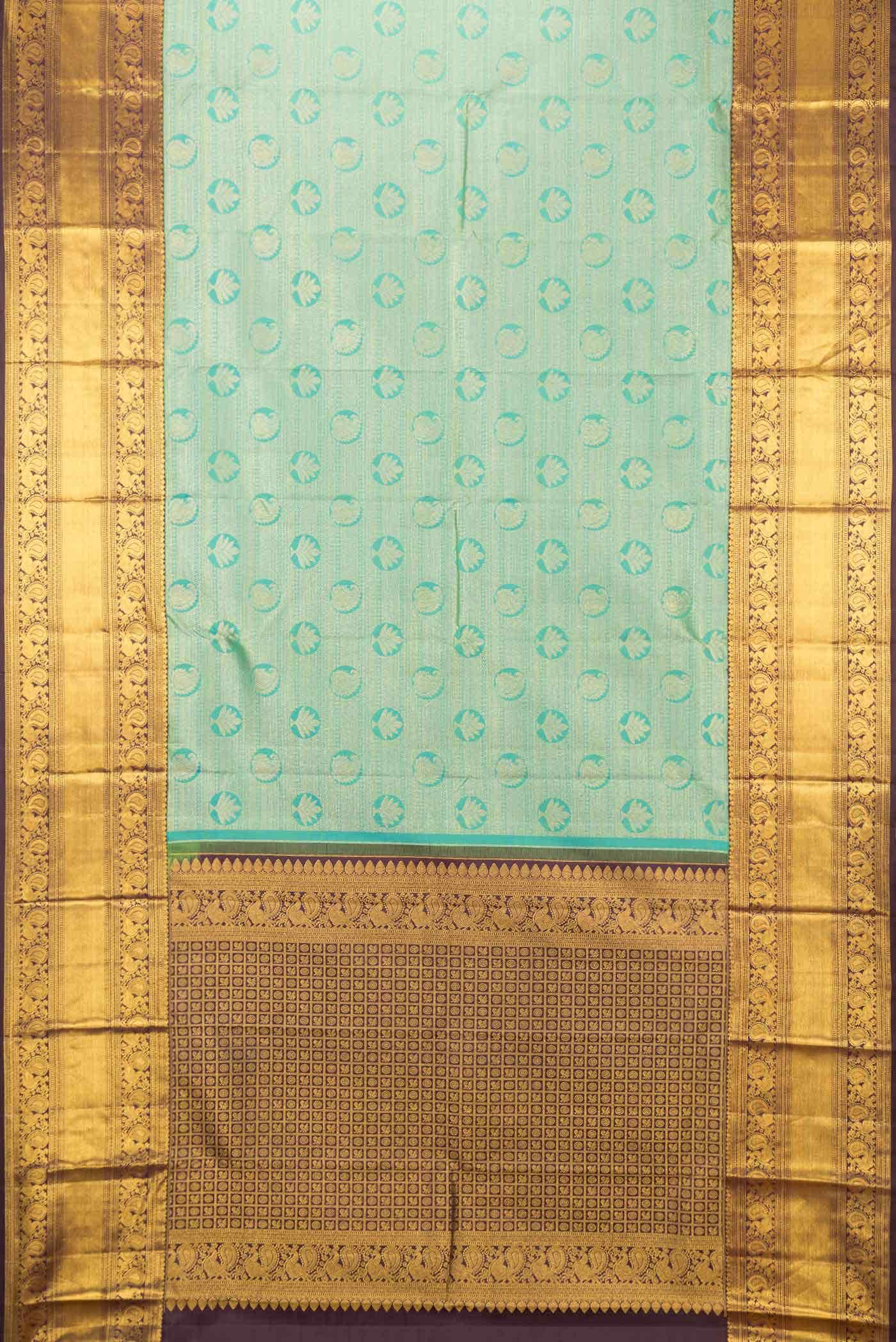 Green Dual Tone Kanchipuram Silk Saree