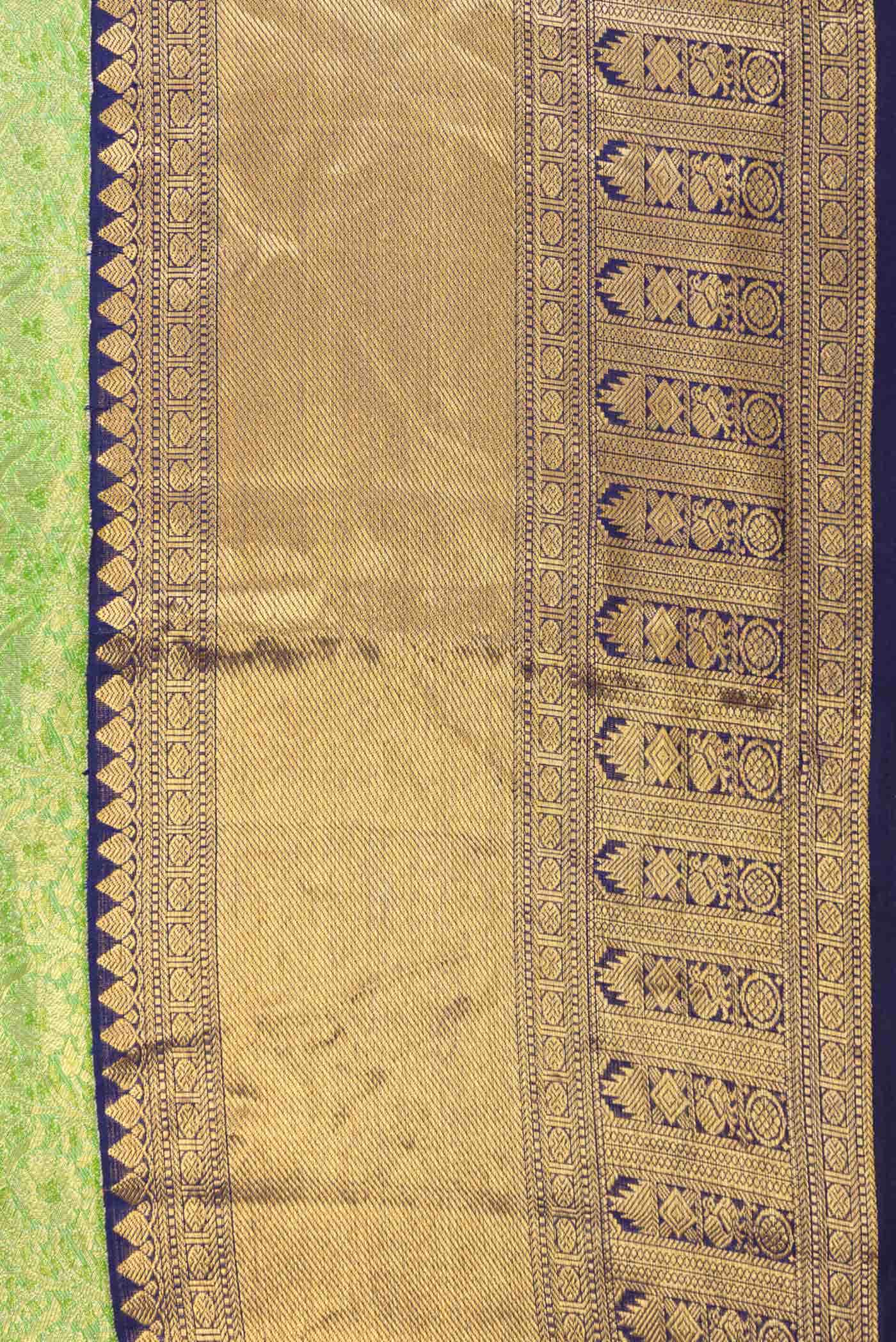 Green Dual Tone Kanchipuram Silk Saree