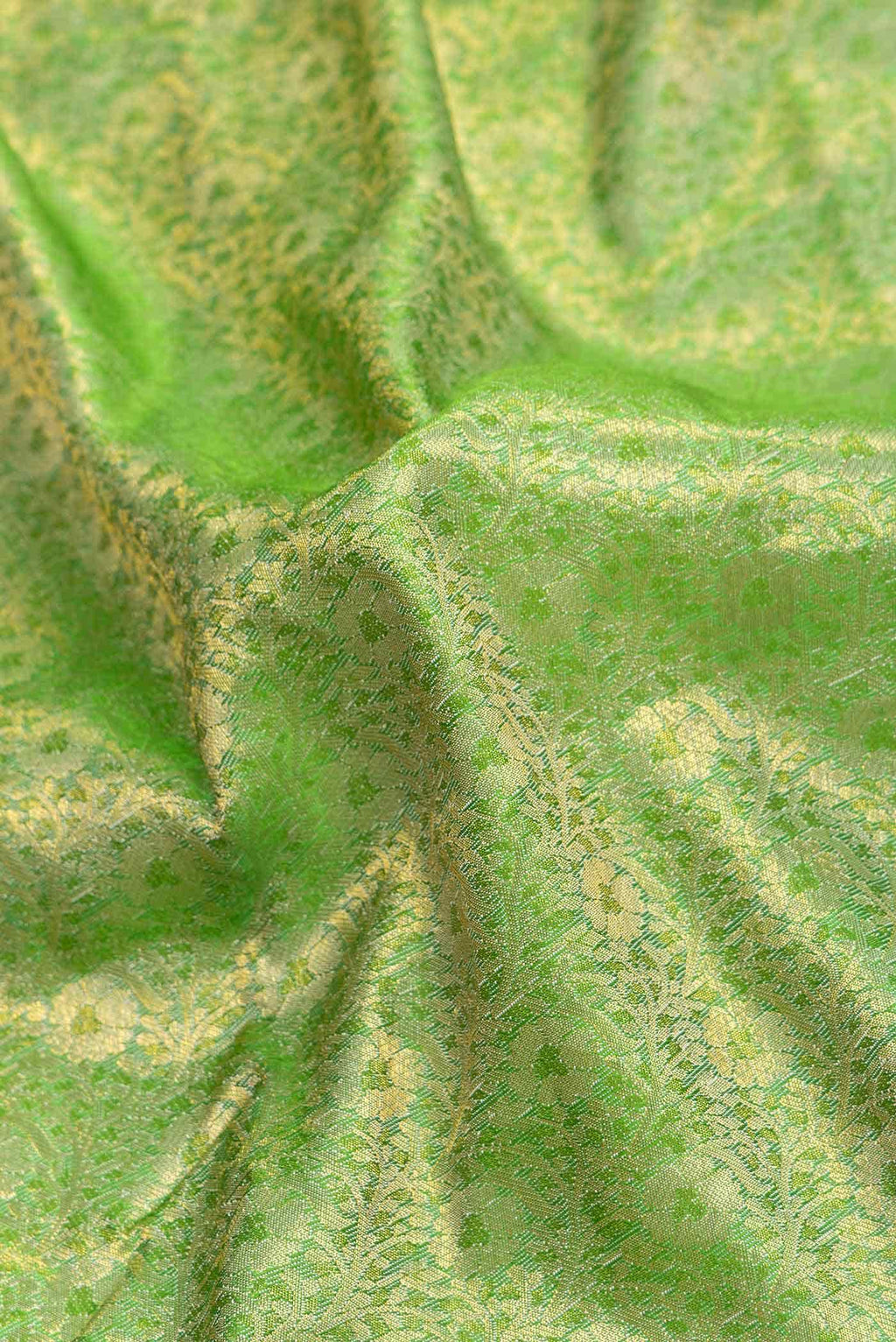 Green Dual Tone Kanchipuram Silk Saree