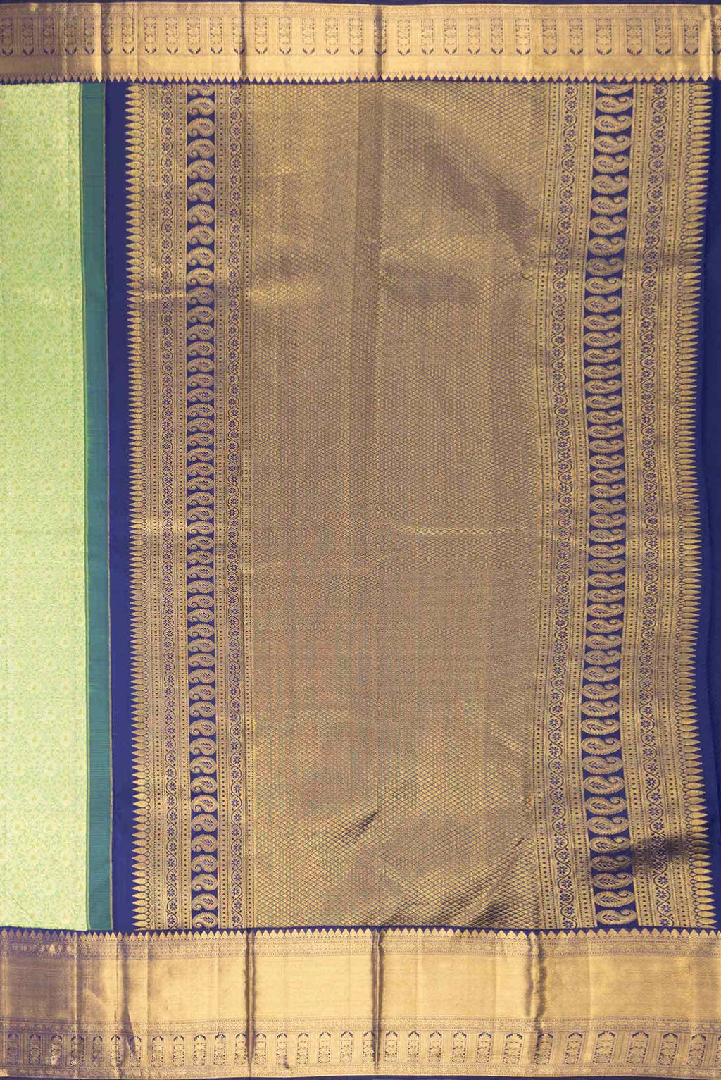 Green Dual Tone Kanchipuram Silk Saree