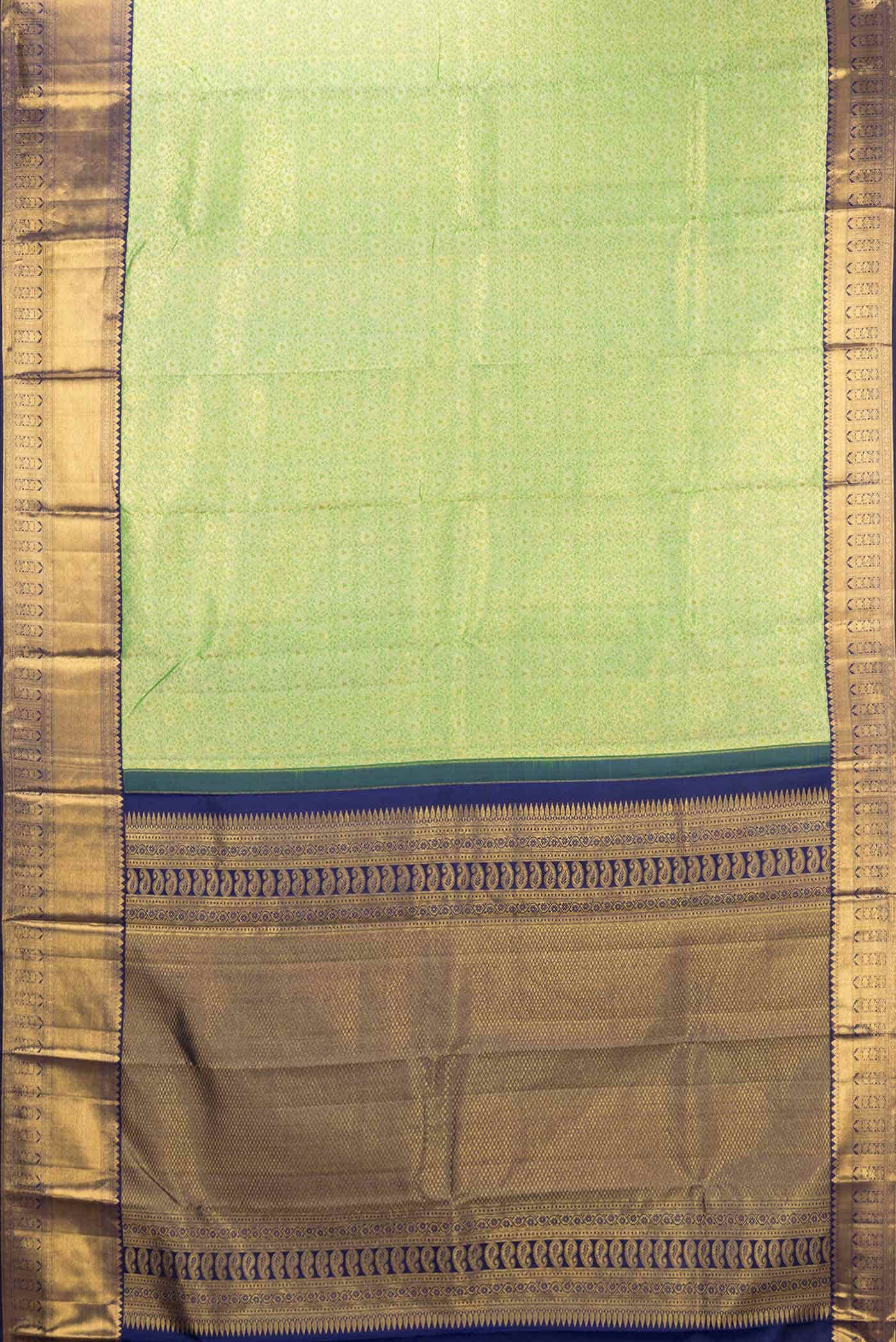 Green Dual Tone Kanchipuram Silk Saree