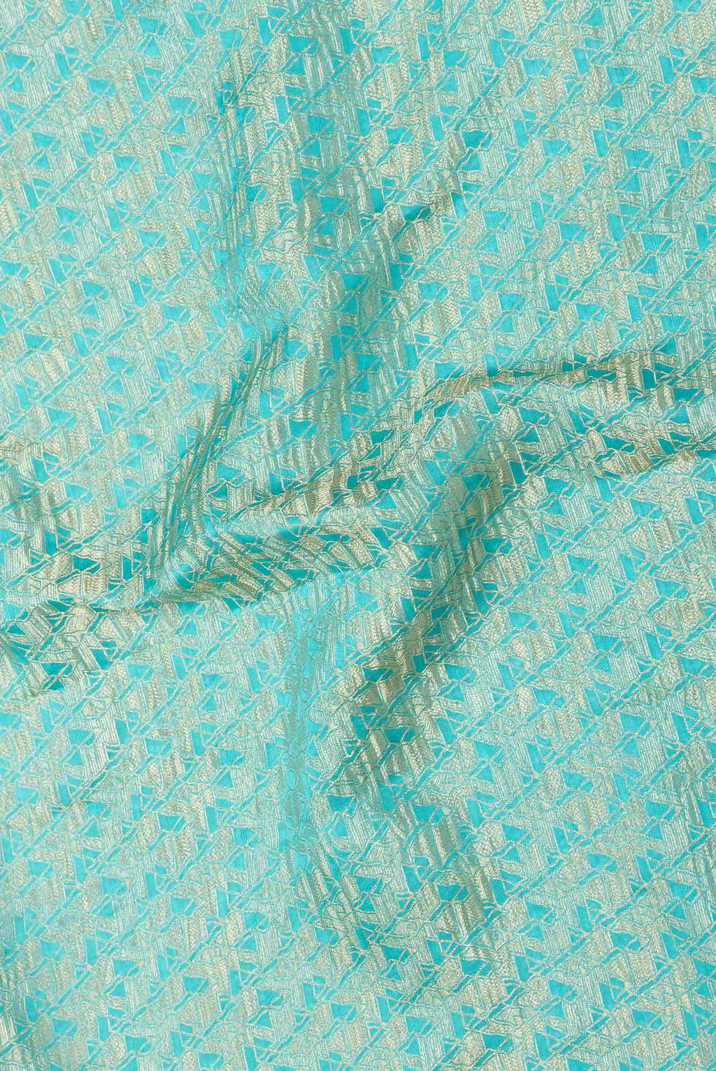 Sky Blue Dual Tone Mysore Georgette Saree