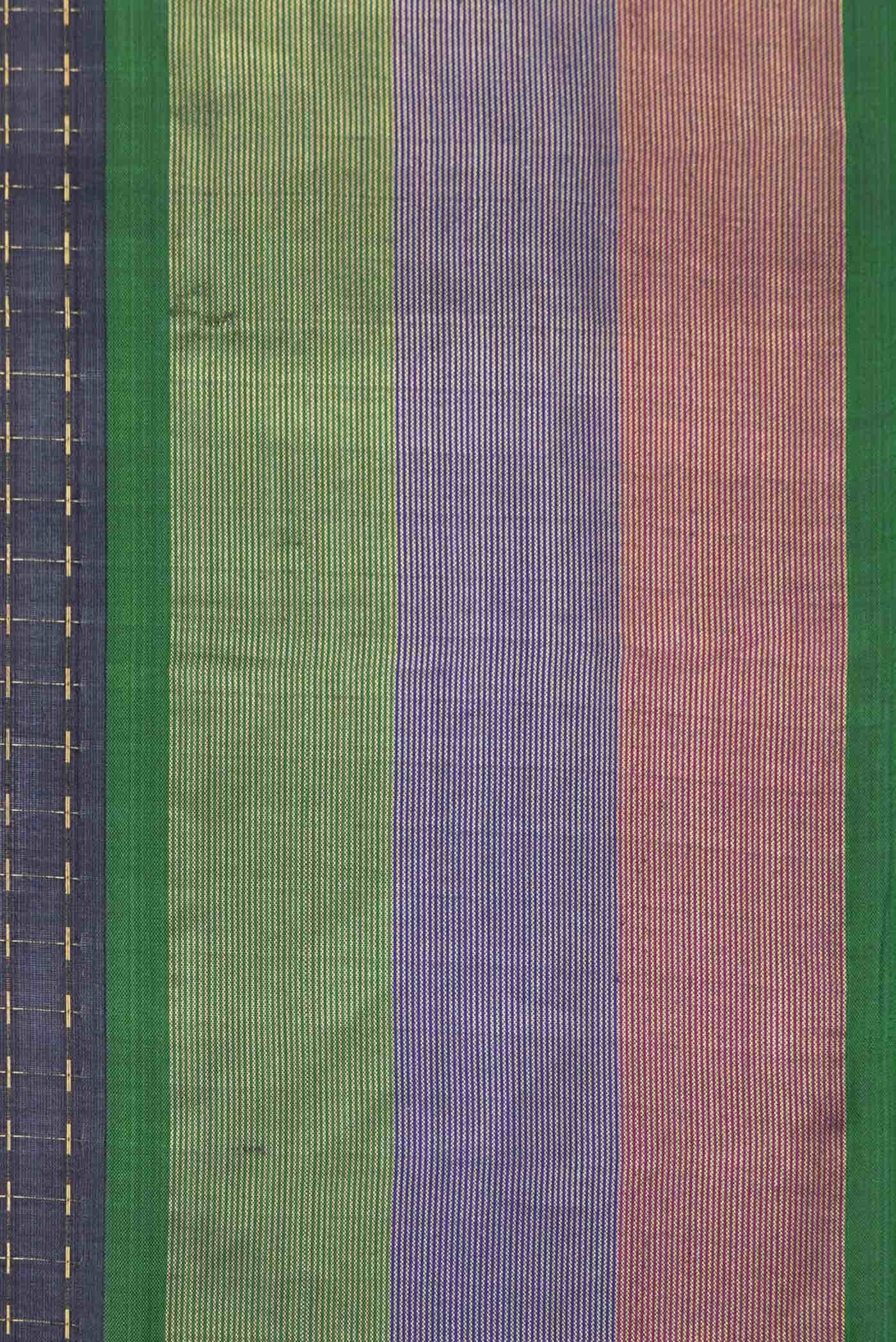 Black Dual Tone Kanchipuram Silk Saree