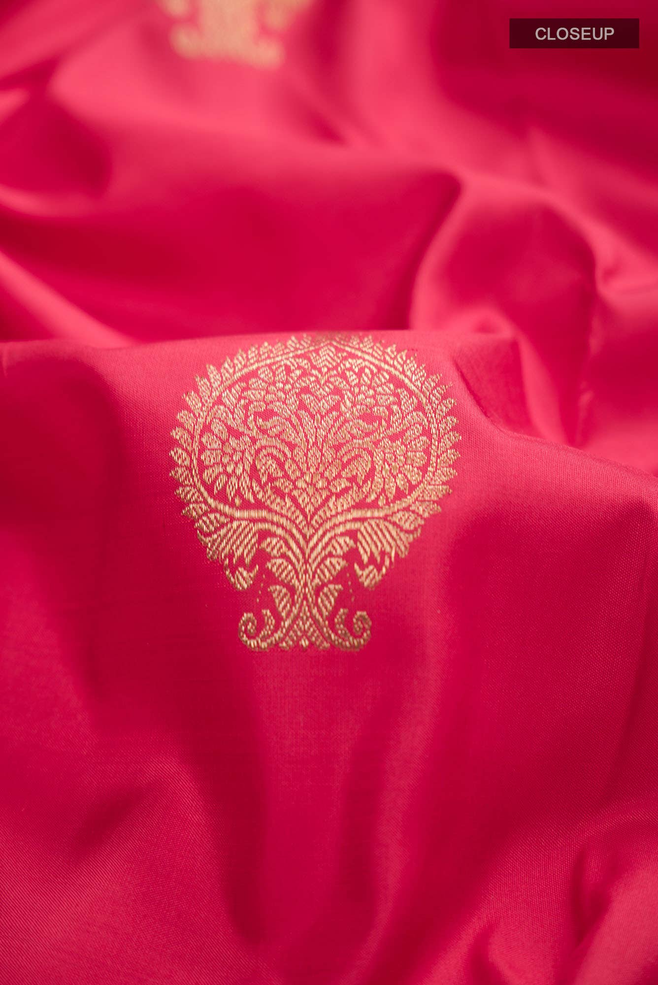 Pure Silk Pure Zari Red Kanchipuram Saree